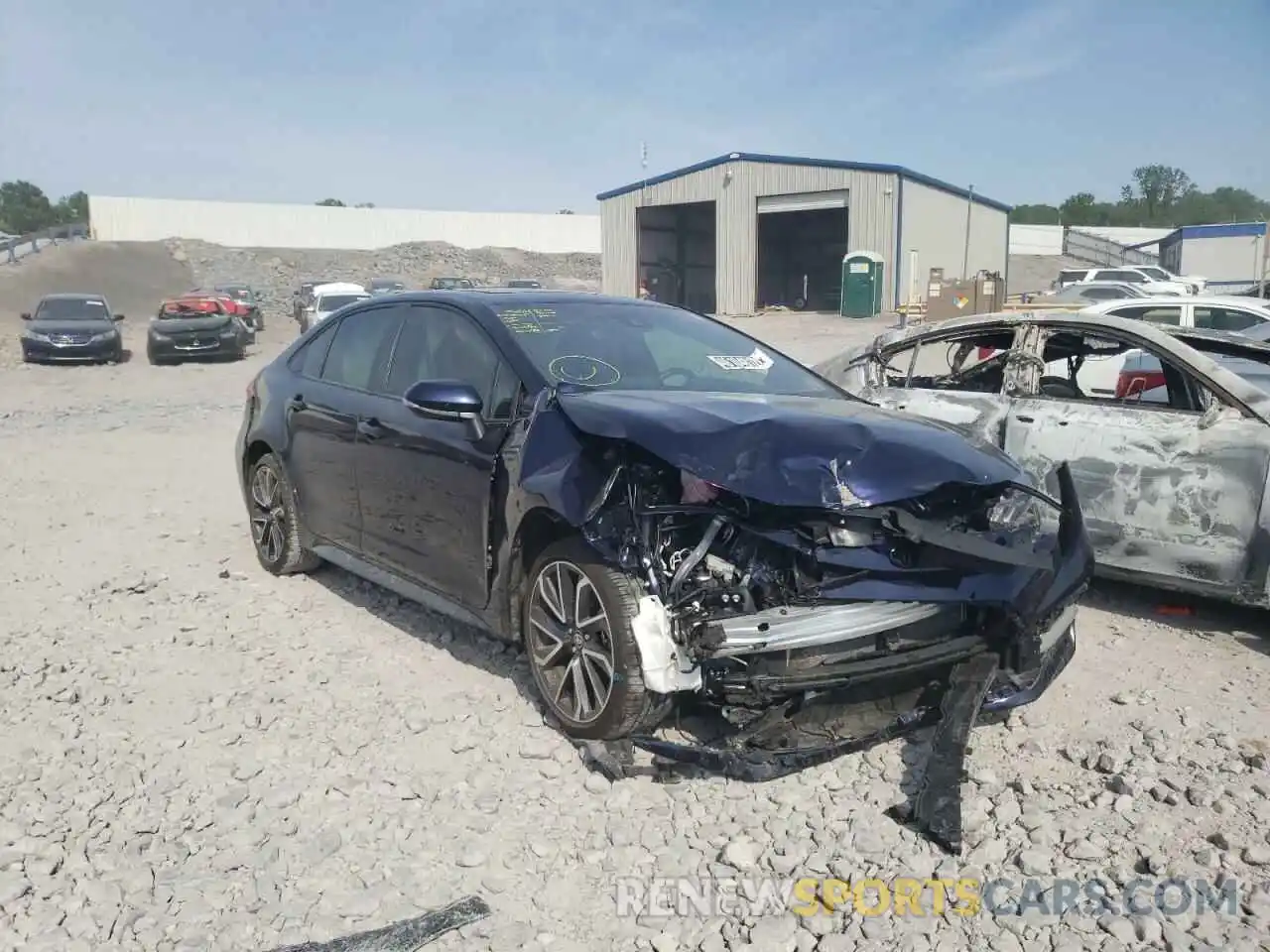 1 Photograph of a damaged car JTDM4MCE4NJ082093 TOYOTA COROLLA 2021