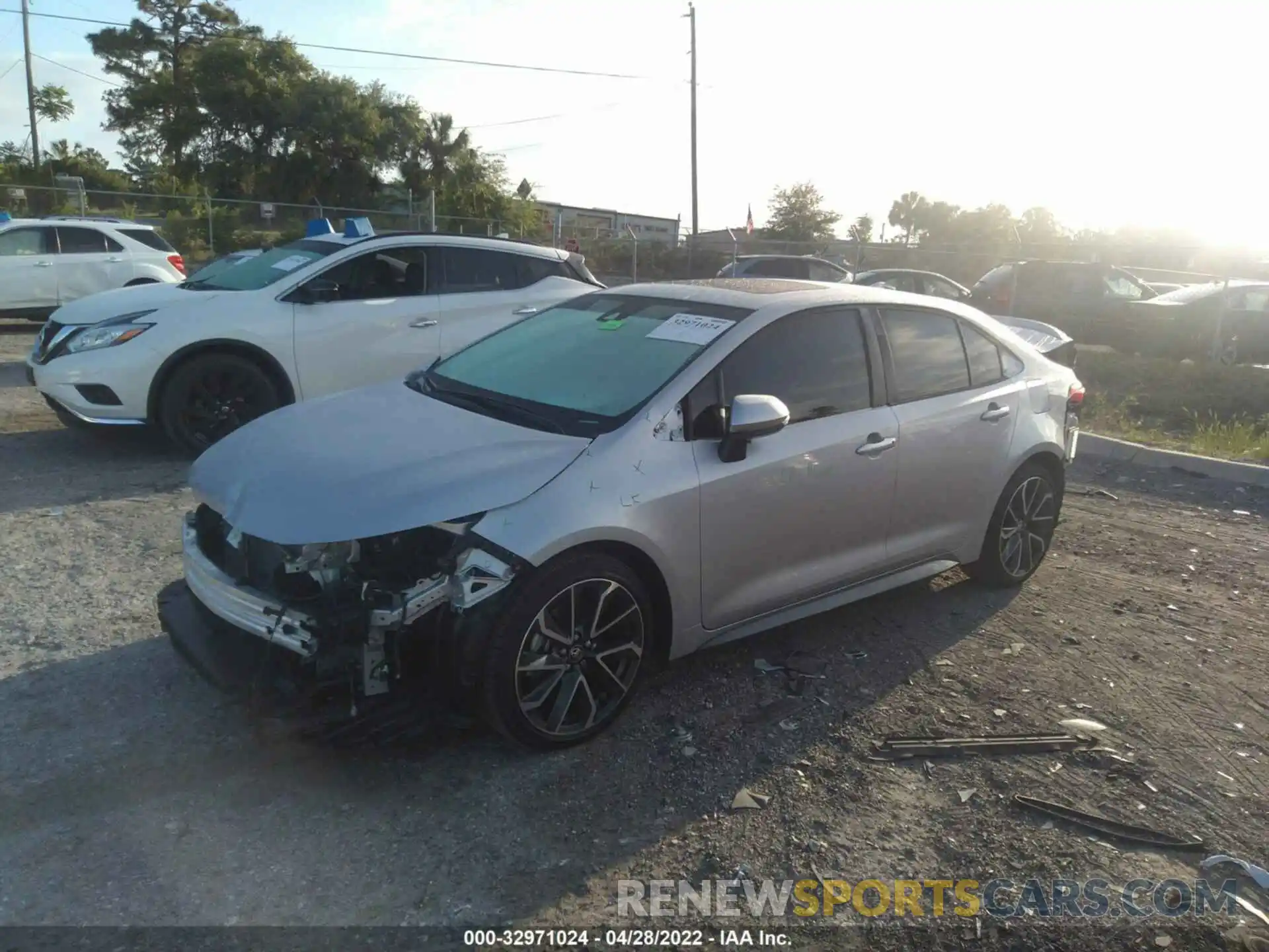 2 Photograph of a damaged car JTDM4MCE5MJ065012 TOYOTA COROLLA 2021