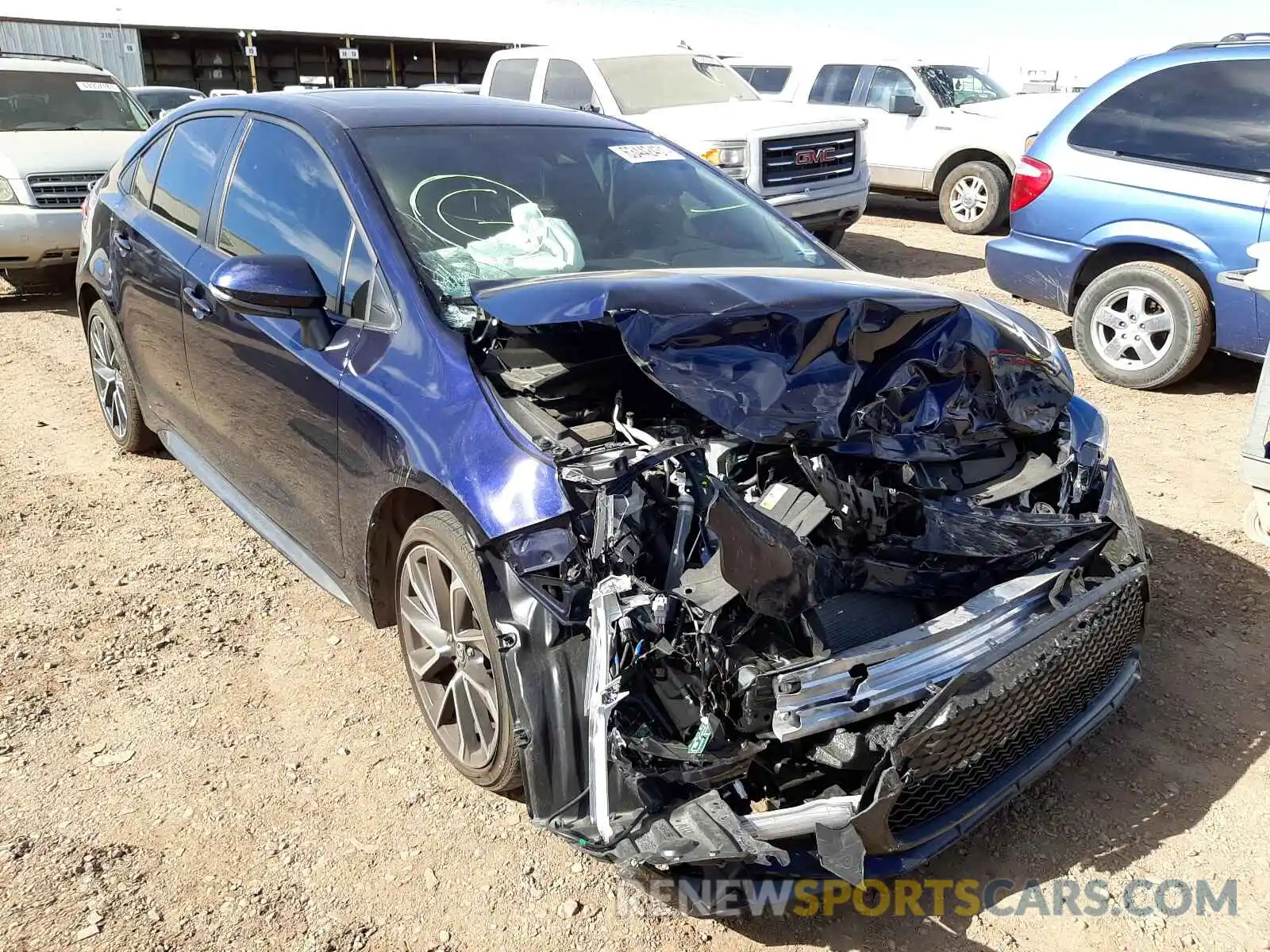 1 Photograph of a damaged car JTDM4MCE6MJ074057 TOYOTA COROLLA 2021