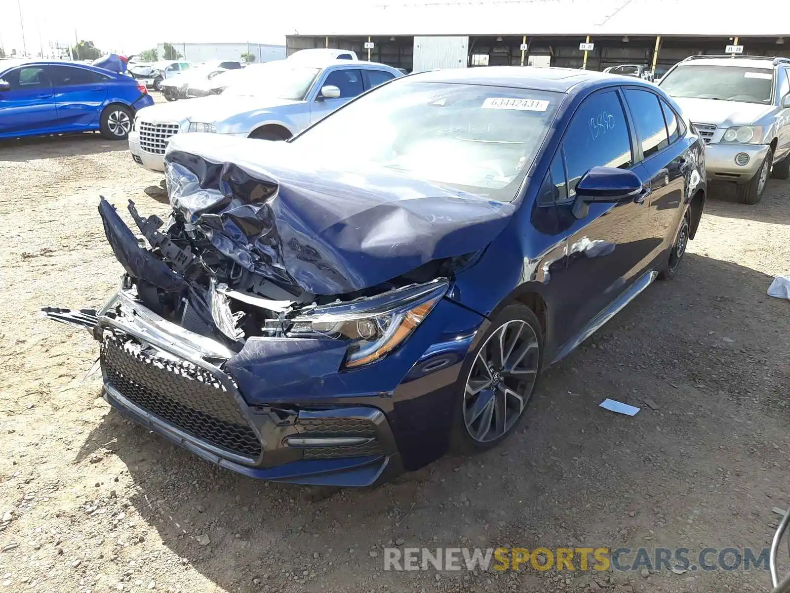 2 Photograph of a damaged car JTDM4MCE6MJ074057 TOYOTA COROLLA 2021