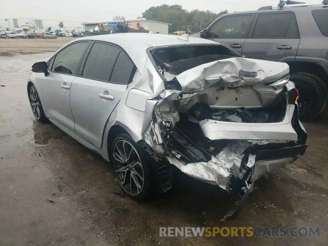 3 Photograph of a damaged car JTDM4MCE8MJ076683 TOYOTA COROLLA 2021