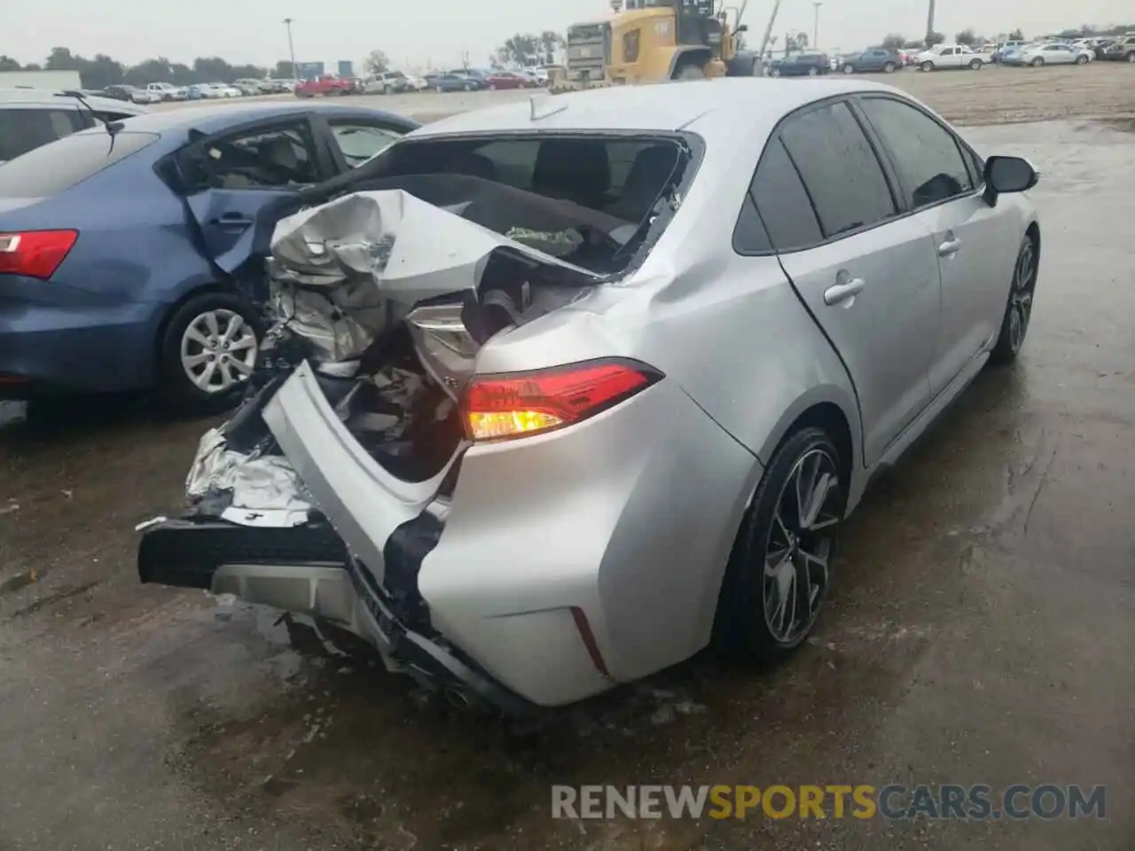 4 Photograph of a damaged car JTDM4MCE8MJ076683 TOYOTA COROLLA 2021