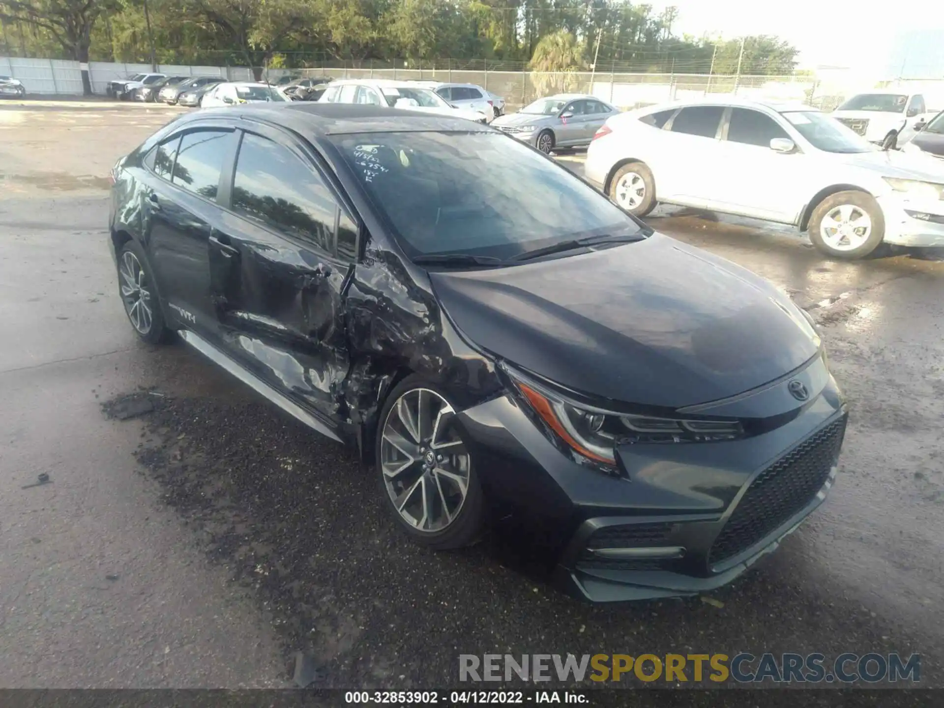 1 Photograph of a damaged car JTDM4MCEXMJ066530 TOYOTA COROLLA 2021