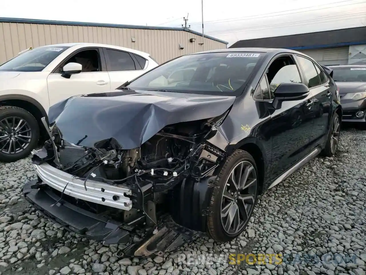 2 Photograph of a damaged car JTDP4MCE0MJ060376 TOYOTA COROLLA 2021