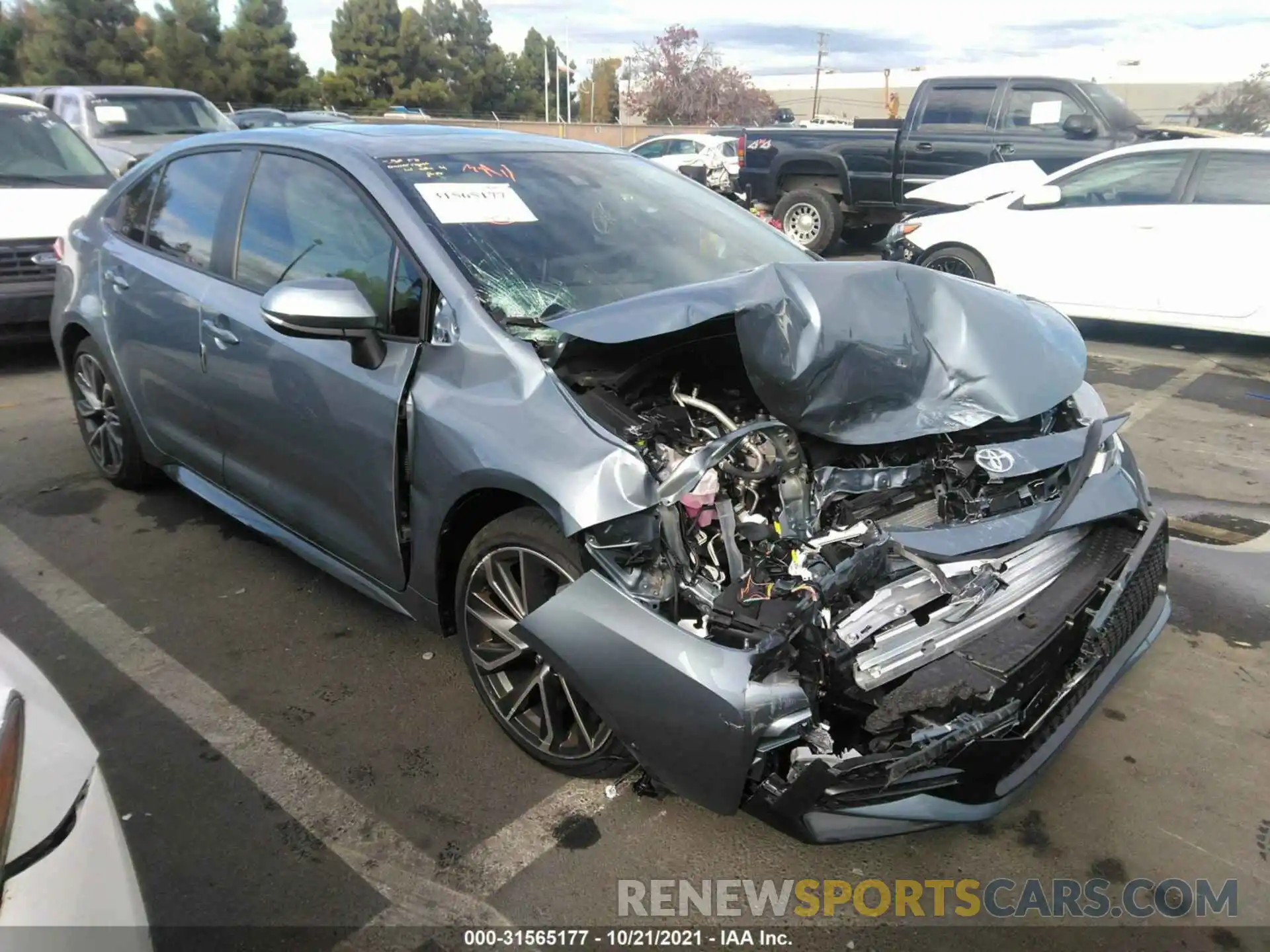 1 Photograph of a damaged car JTDP4MCE0MJ079431 TOYOTA COROLLA 2021