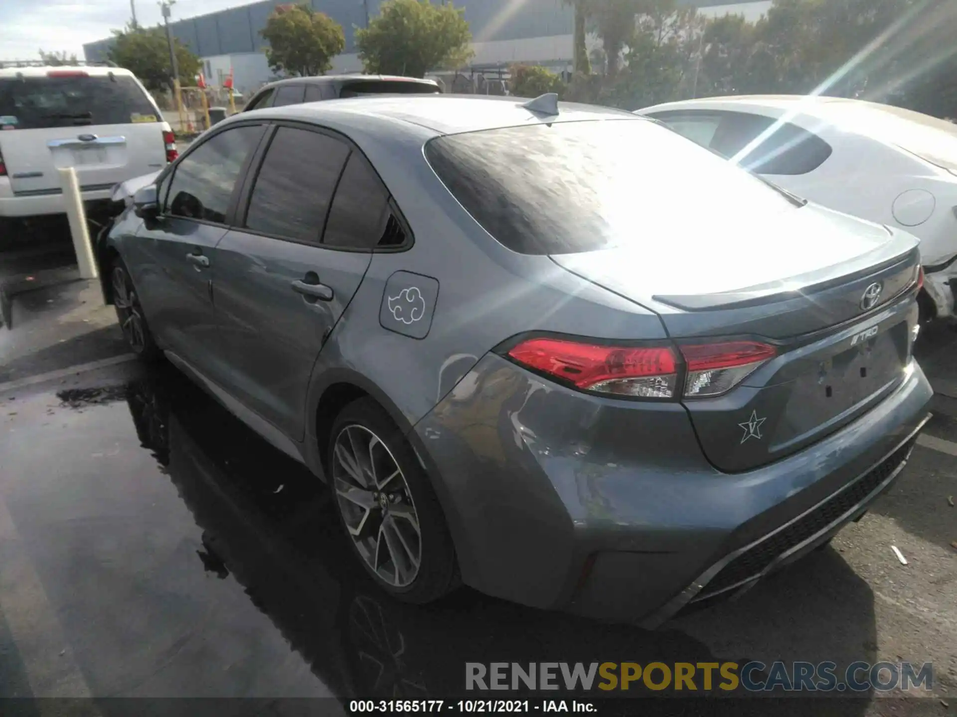 3 Photograph of a damaged car JTDP4MCE0MJ079431 TOYOTA COROLLA 2021