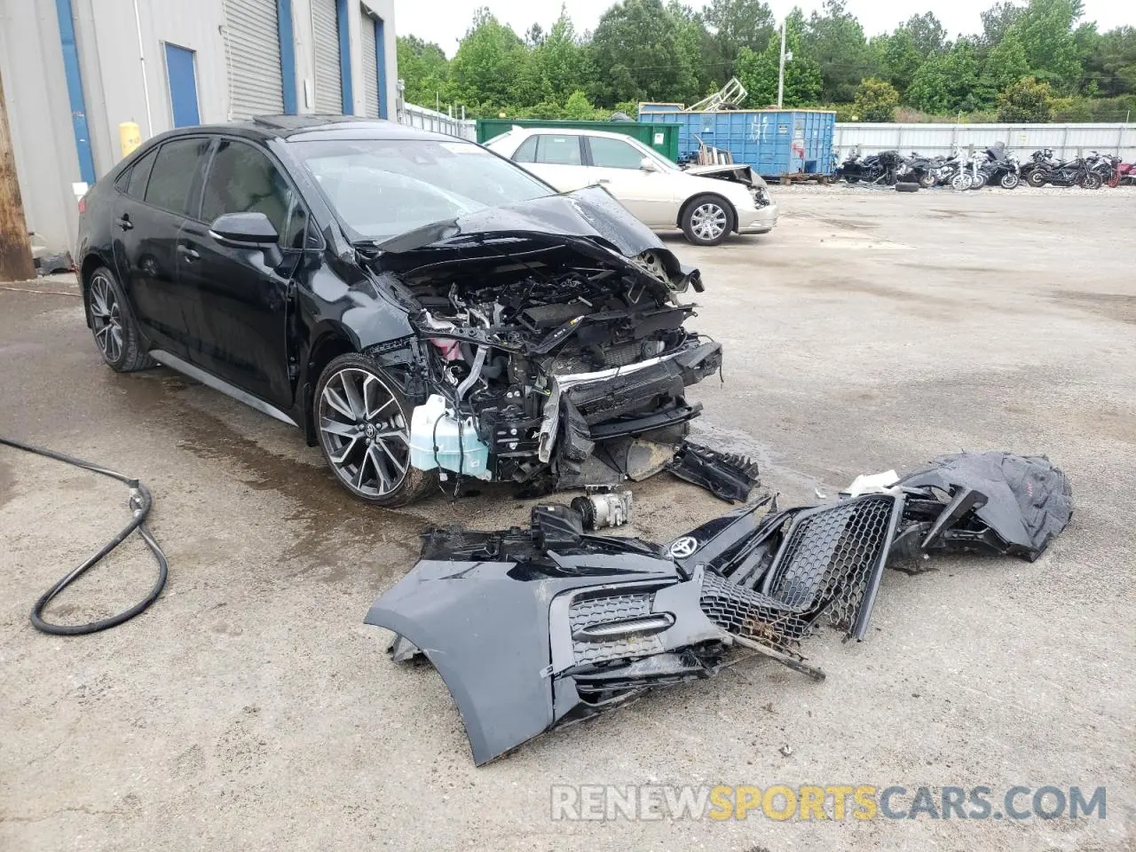 1 Photograph of a damaged car JTDP4MCE1MJ055283 TOYOTA COROLLA 2021