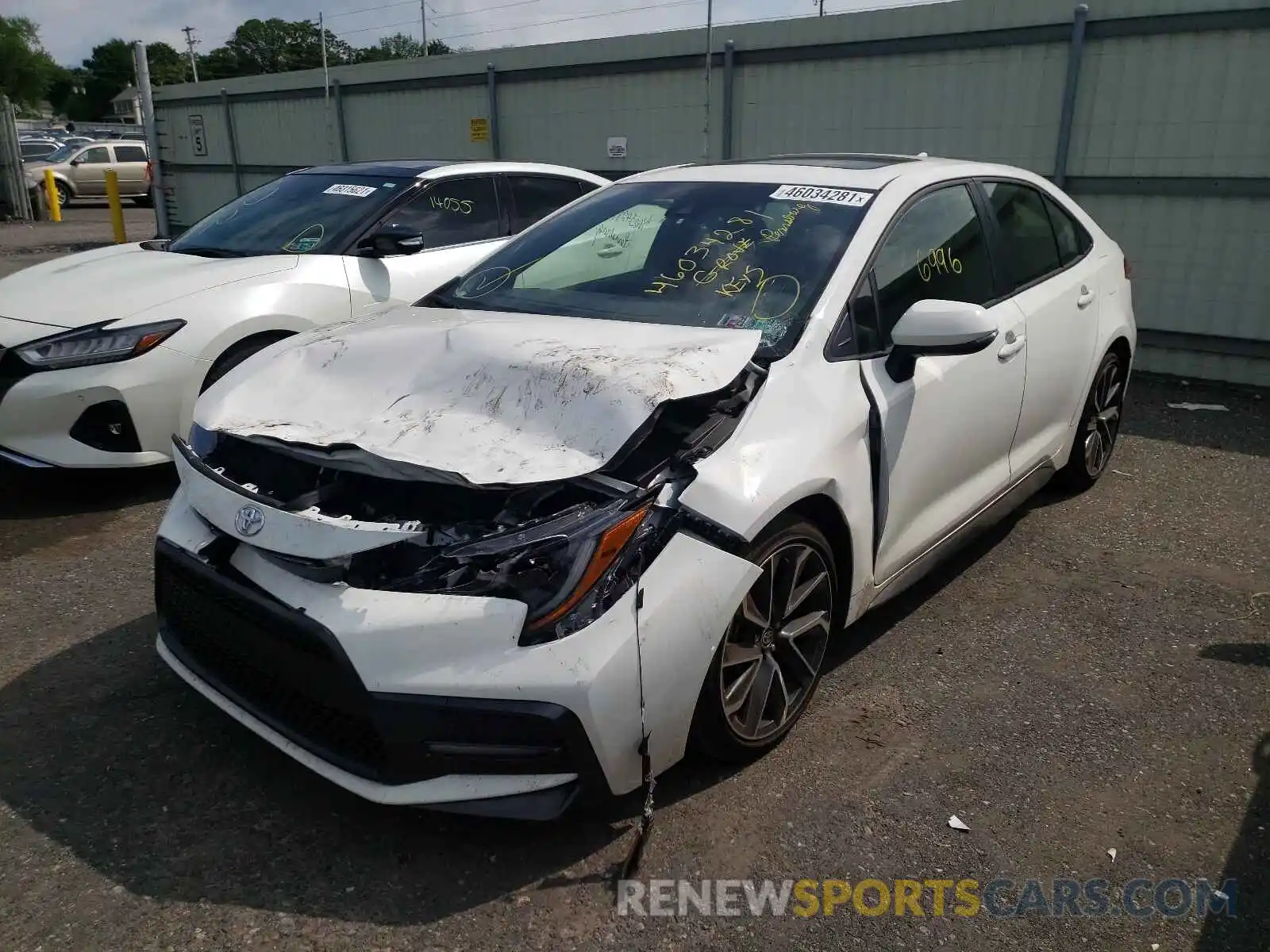 2 Photograph of a damaged car JTDP4MCE1MJ057048 TOYOTA COROLLA 2021