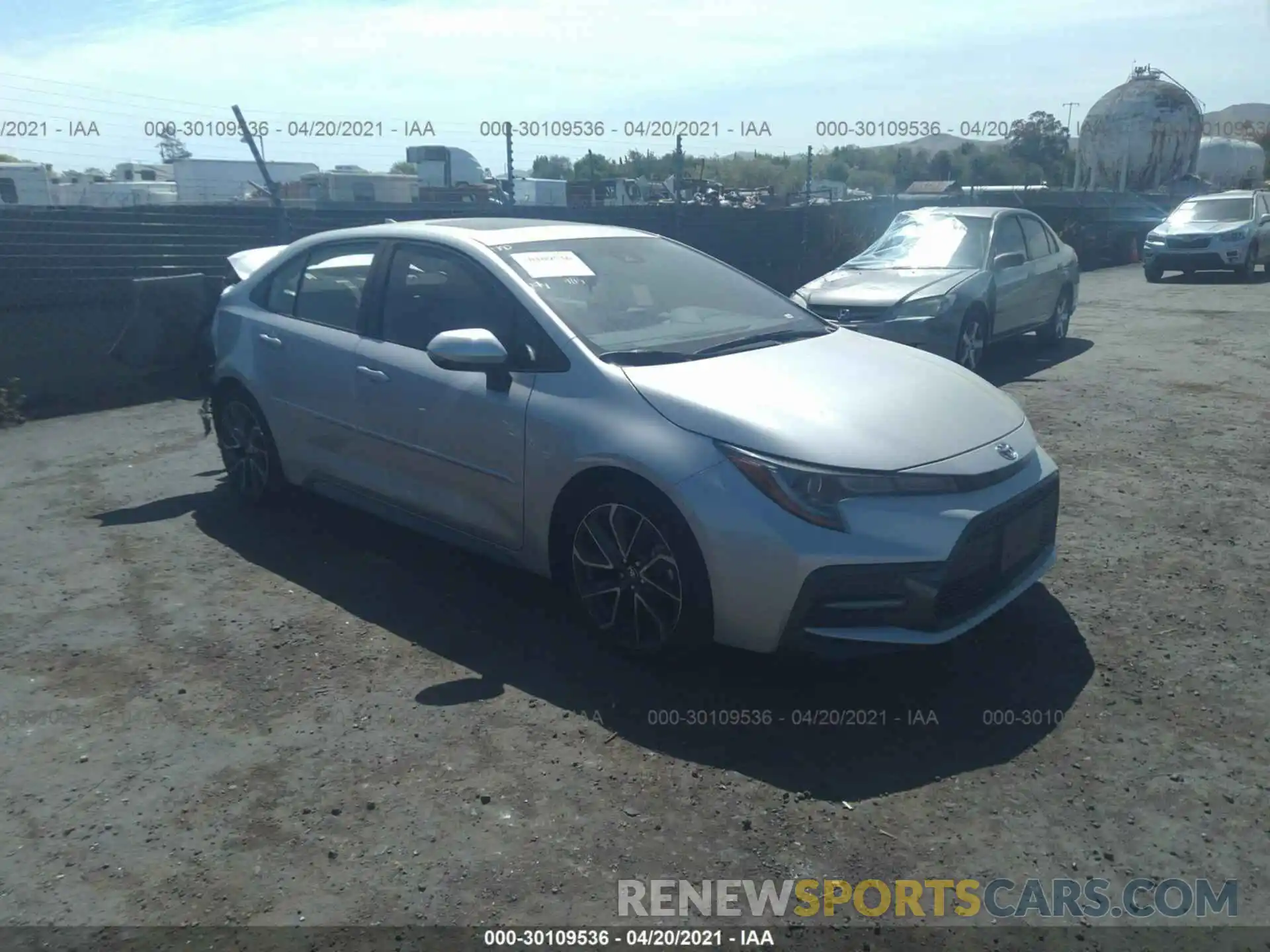 1 Photograph of a damaged car JTDP4MCE1MJ057499 TOYOTA COROLLA 2021