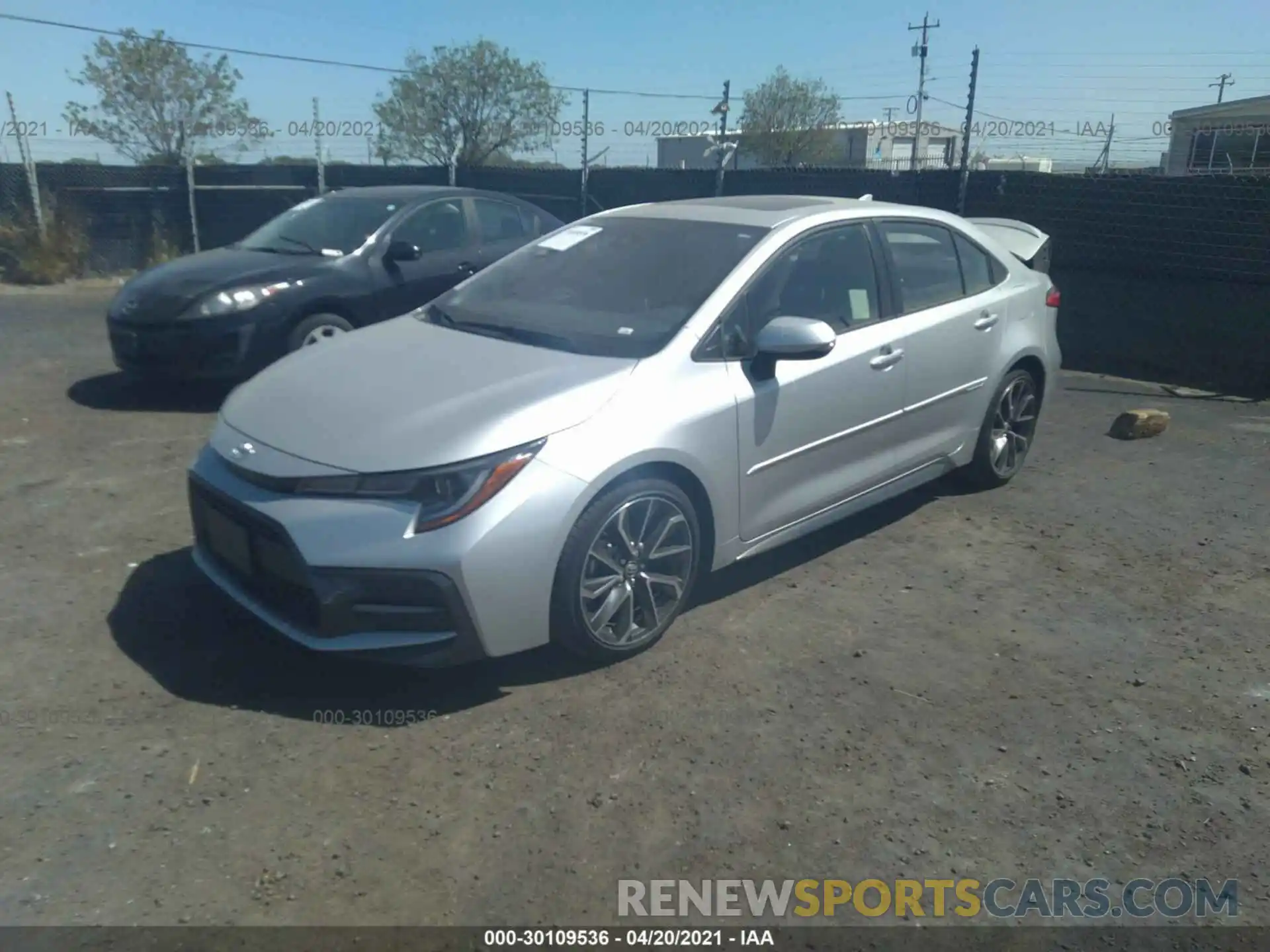 2 Photograph of a damaged car JTDP4MCE1MJ057499 TOYOTA COROLLA 2021