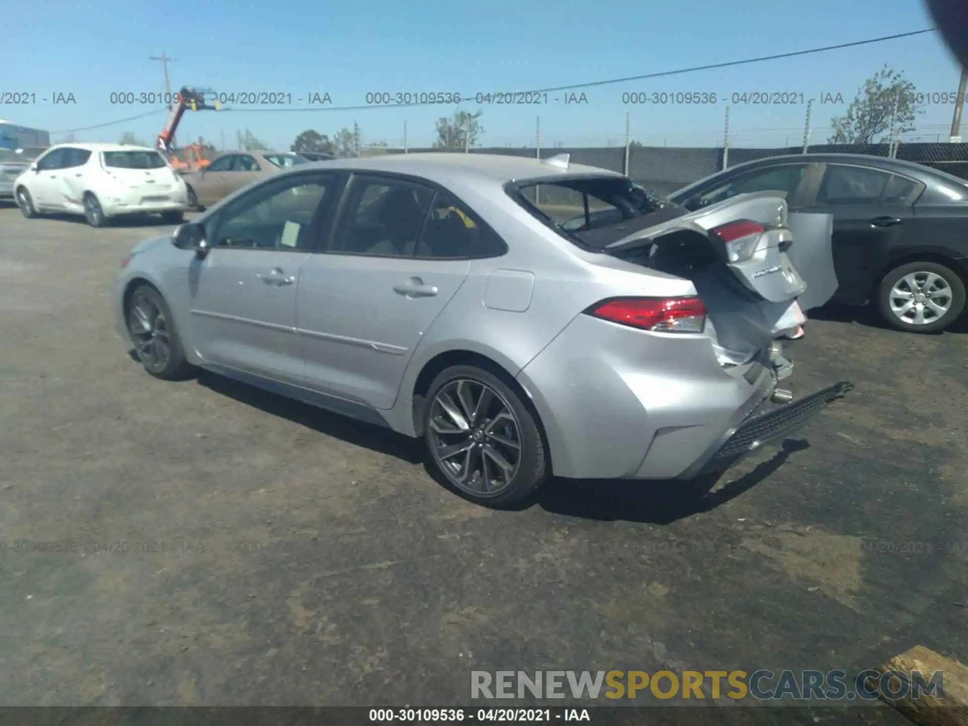 3 Photograph of a damaged car JTDP4MCE1MJ057499 TOYOTA COROLLA 2021