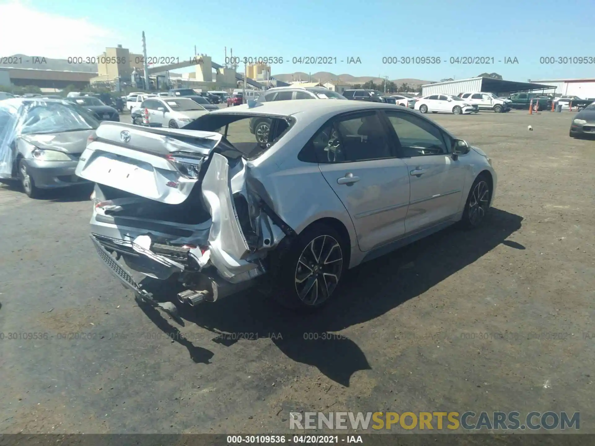 4 Photograph of a damaged car JTDP4MCE1MJ057499 TOYOTA COROLLA 2021