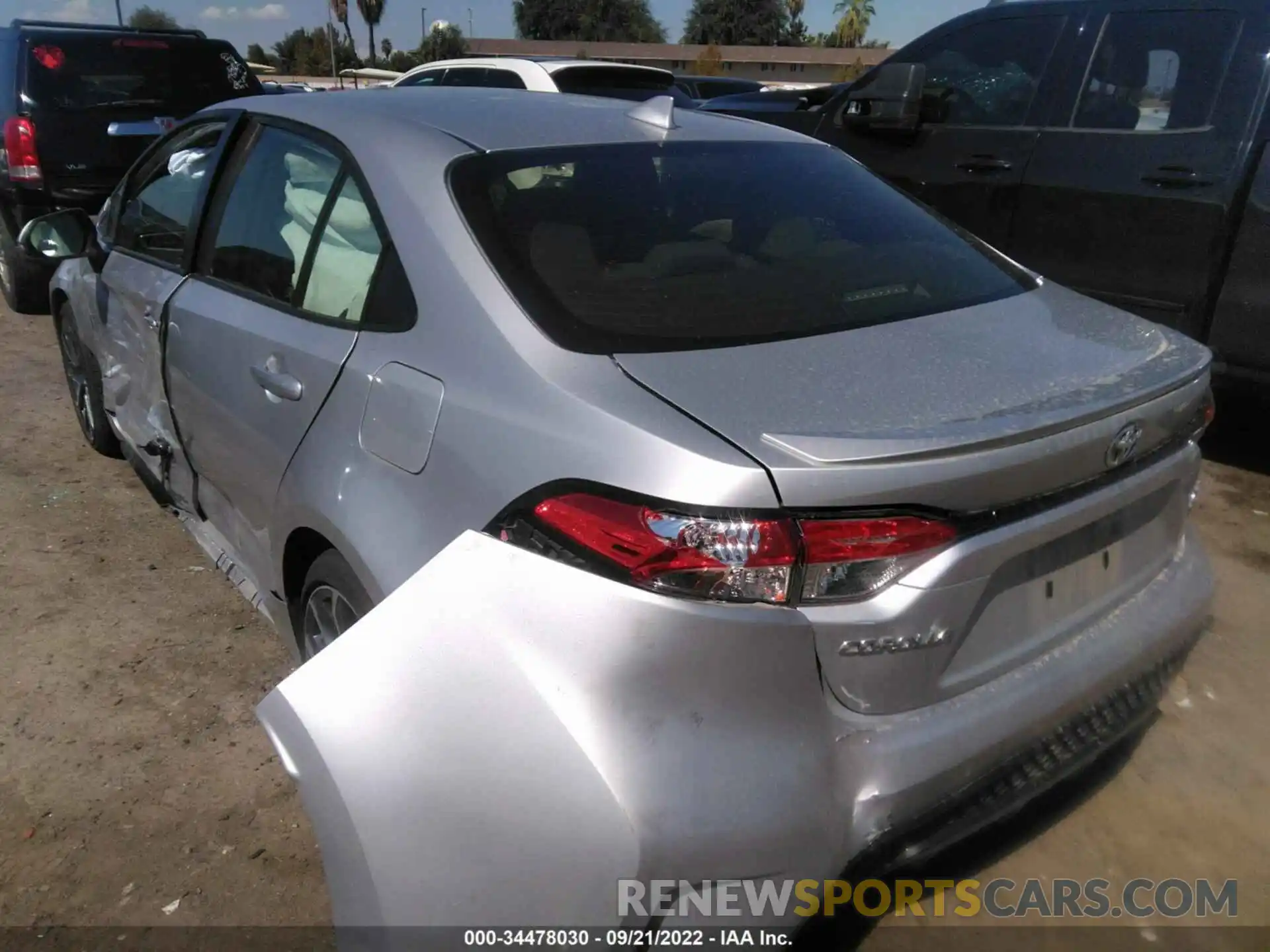 3 Photograph of a damaged car JTDP4MCE1MJ058622 TOYOTA COROLLA 2021