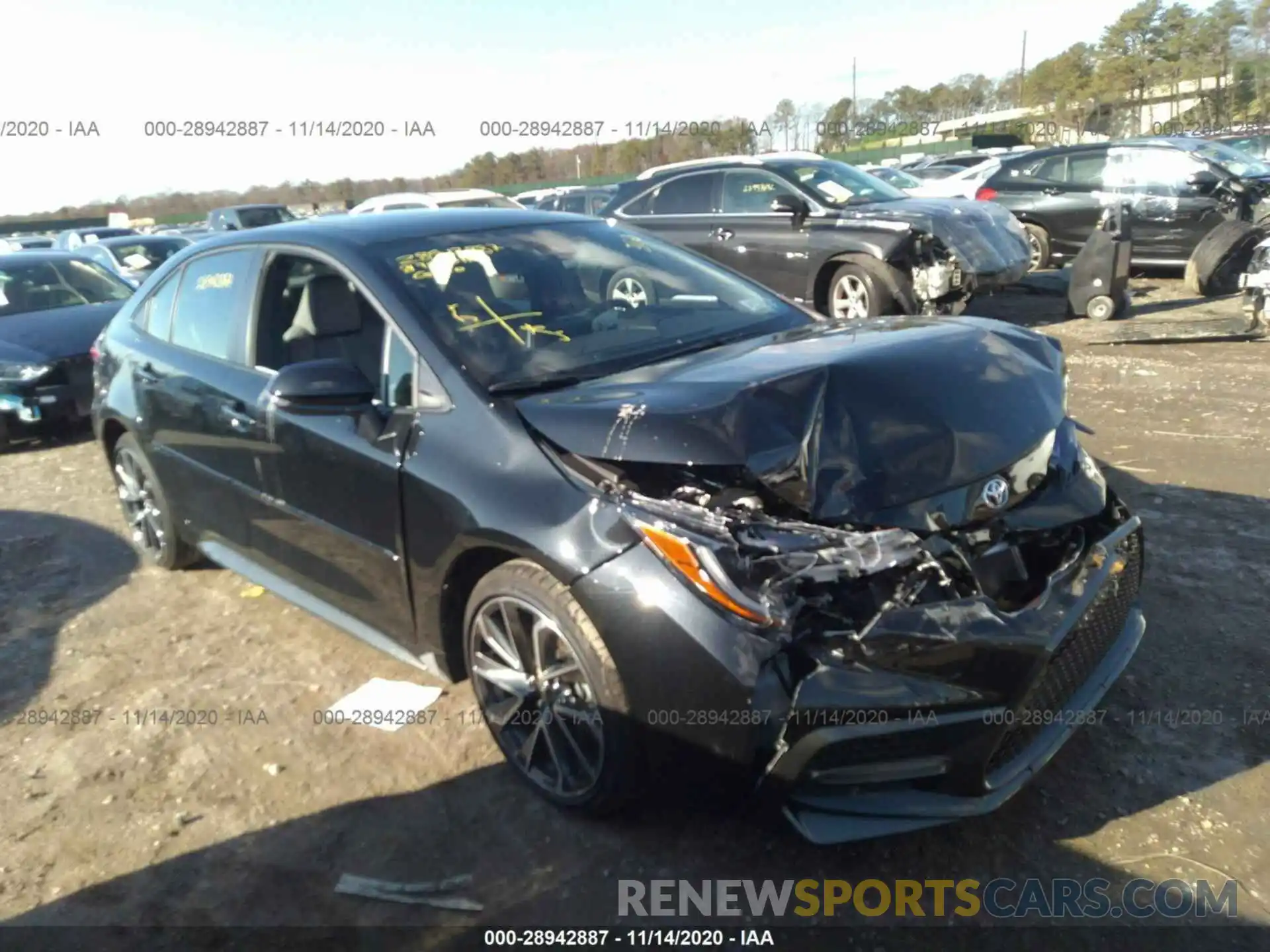 1 Photograph of a damaged car JTDP4MCE1MJ059673 TOYOTA COROLLA 2021