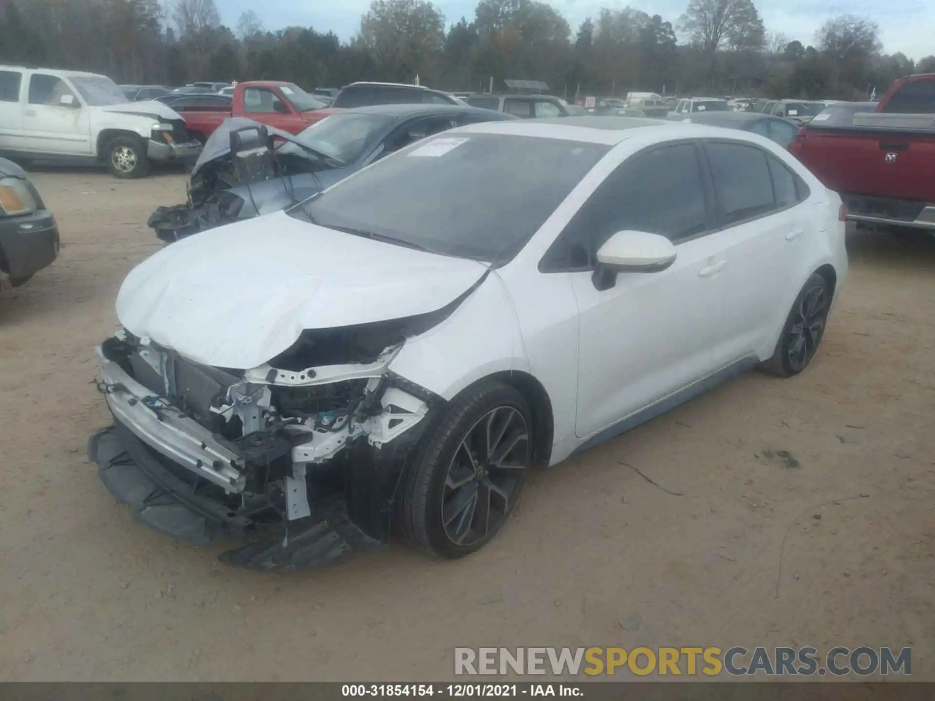 2 Photograph of a damaged car JTDP4MCE1MJ071015 TOYOTA COROLLA 2021