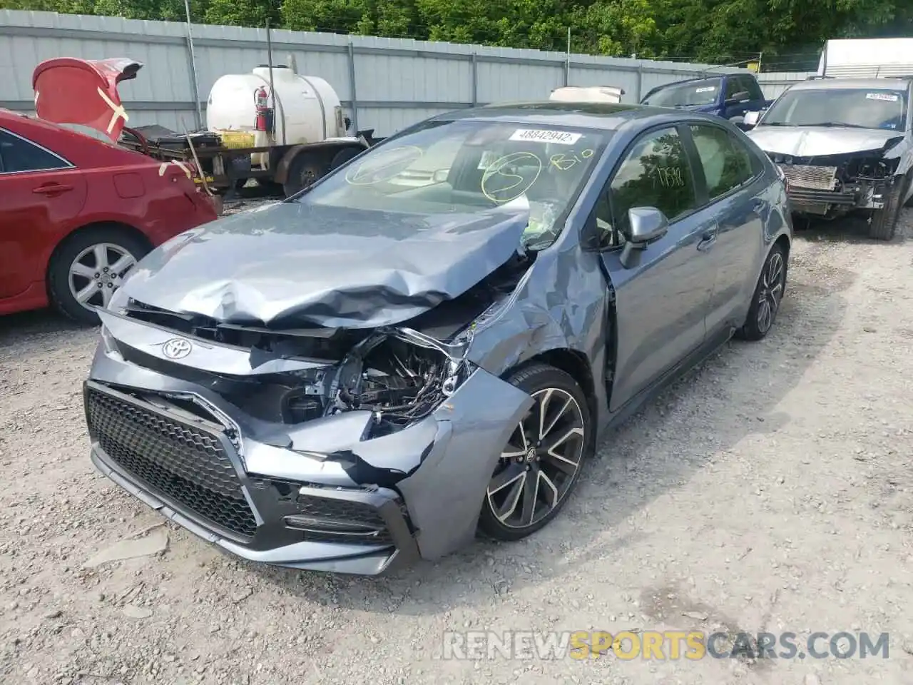 2 Photograph of a damaged car JTDP4MCE1MJ071287 TOYOTA COROLLA 2021