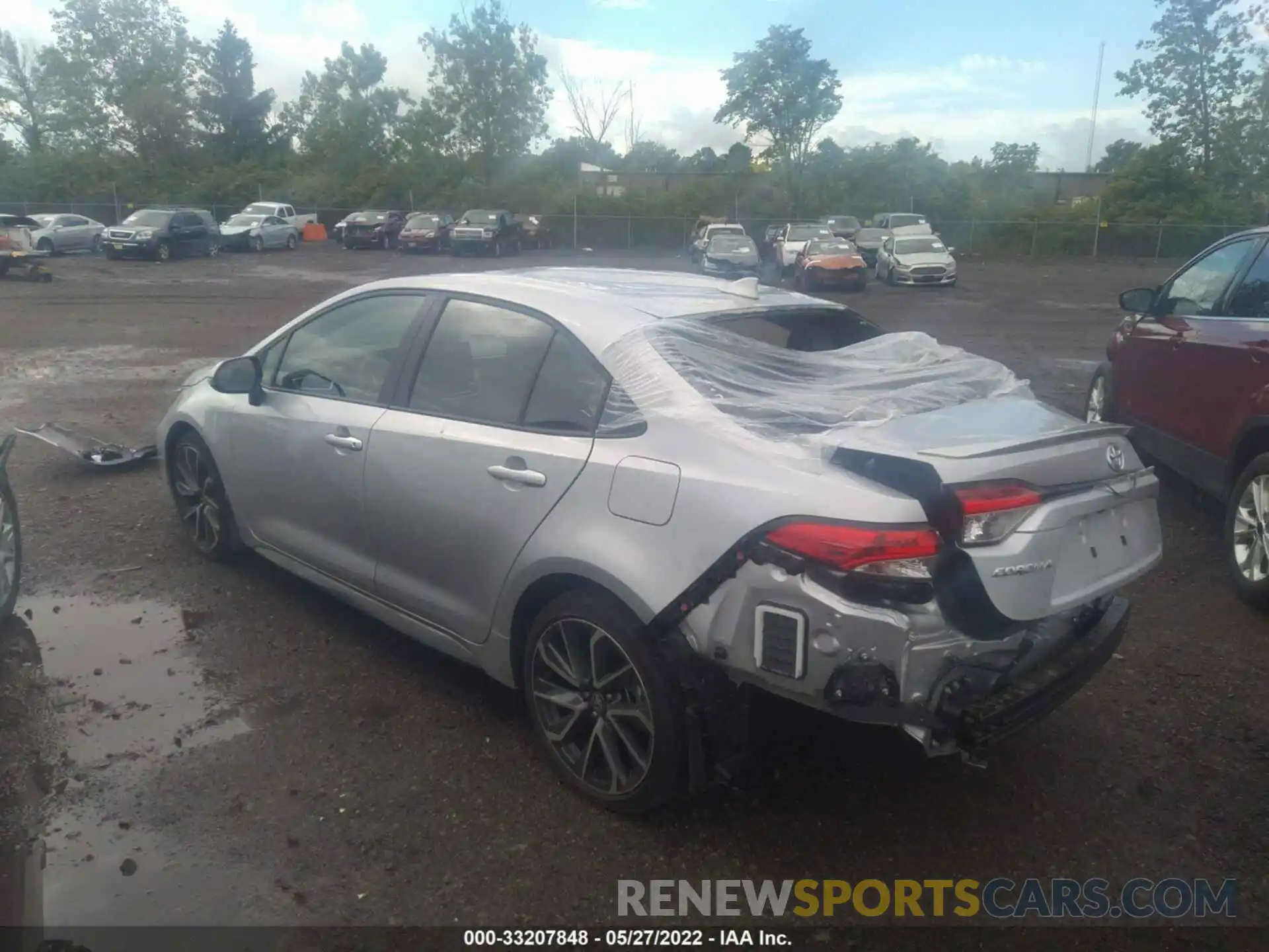 3 Photograph of a damaged car JTDP4MCE2MJ054451 TOYOTA COROLLA 2021