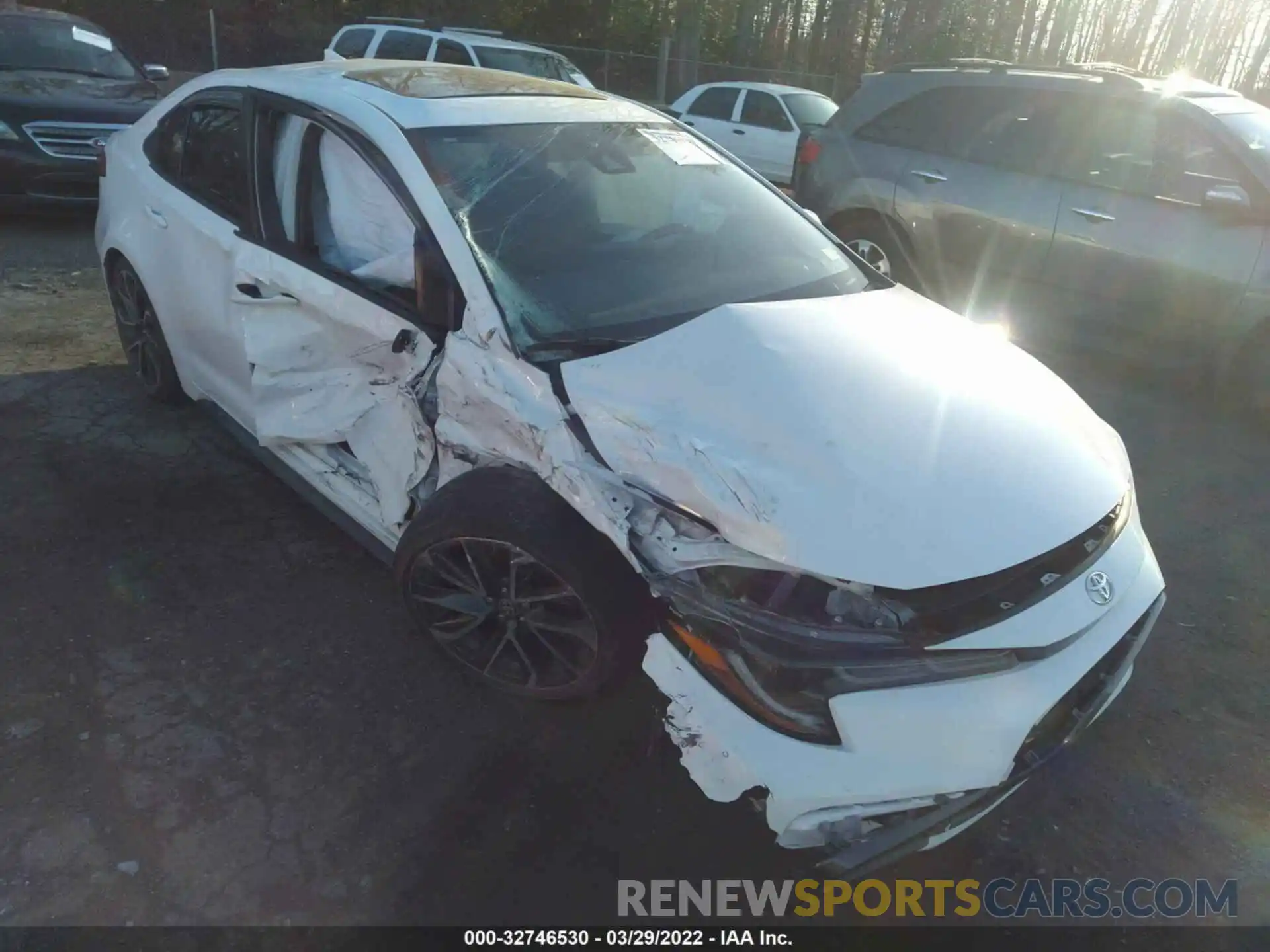 1 Photograph of a damaged car JTDP4MCE2MJ055096 TOYOTA COROLLA 2021