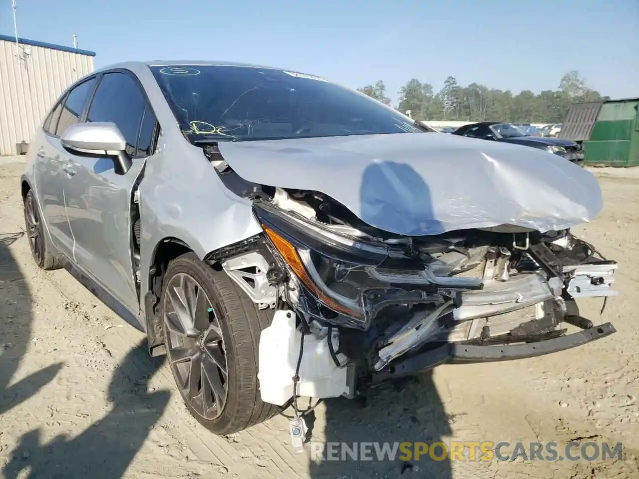 1 Photograph of a damaged car JTDP4MCE2MJ055261 TOYOTA COROLLA 2021