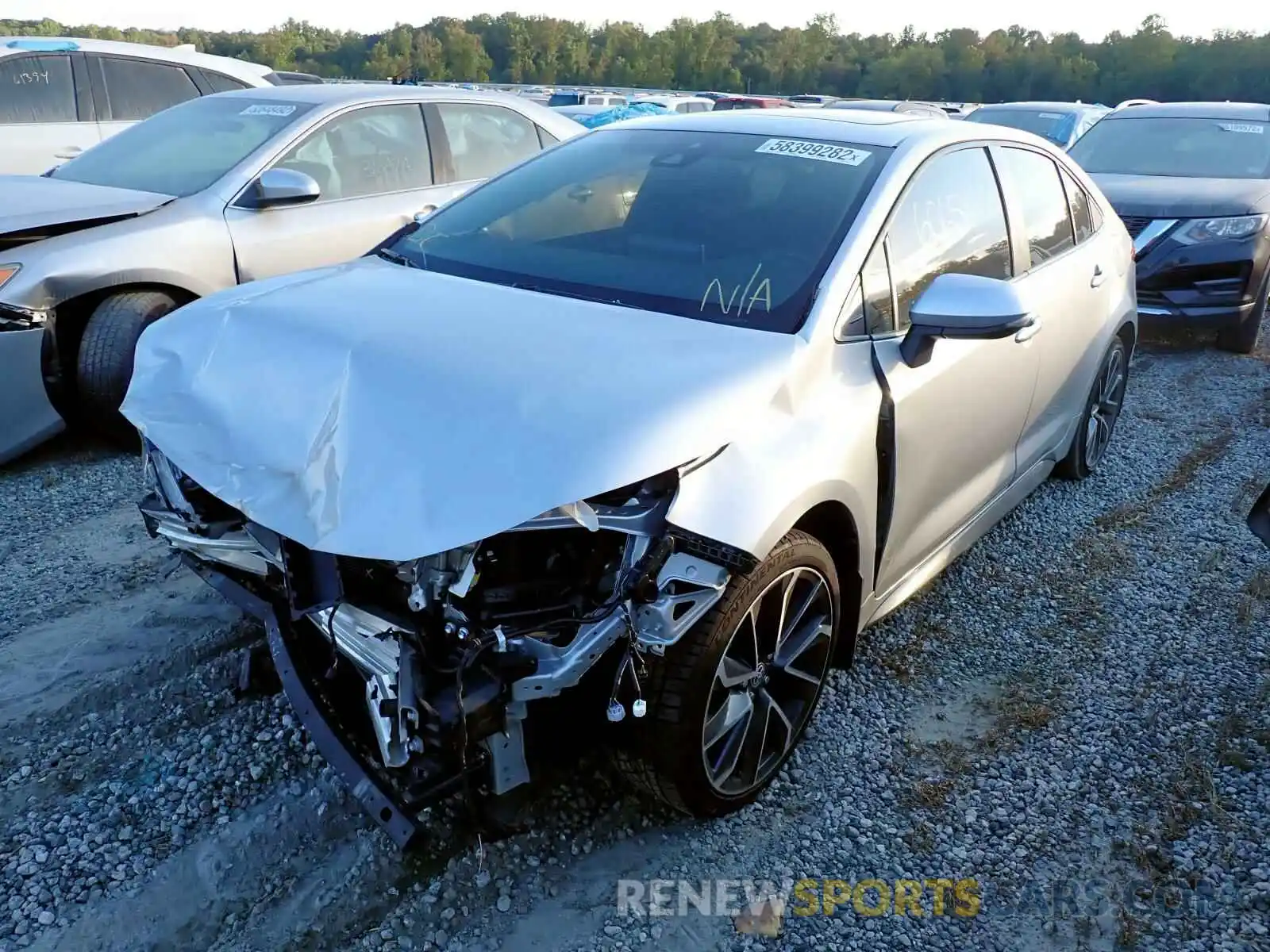 2 Photograph of a damaged car JTDP4MCE2MJ055261 TOYOTA COROLLA 2021