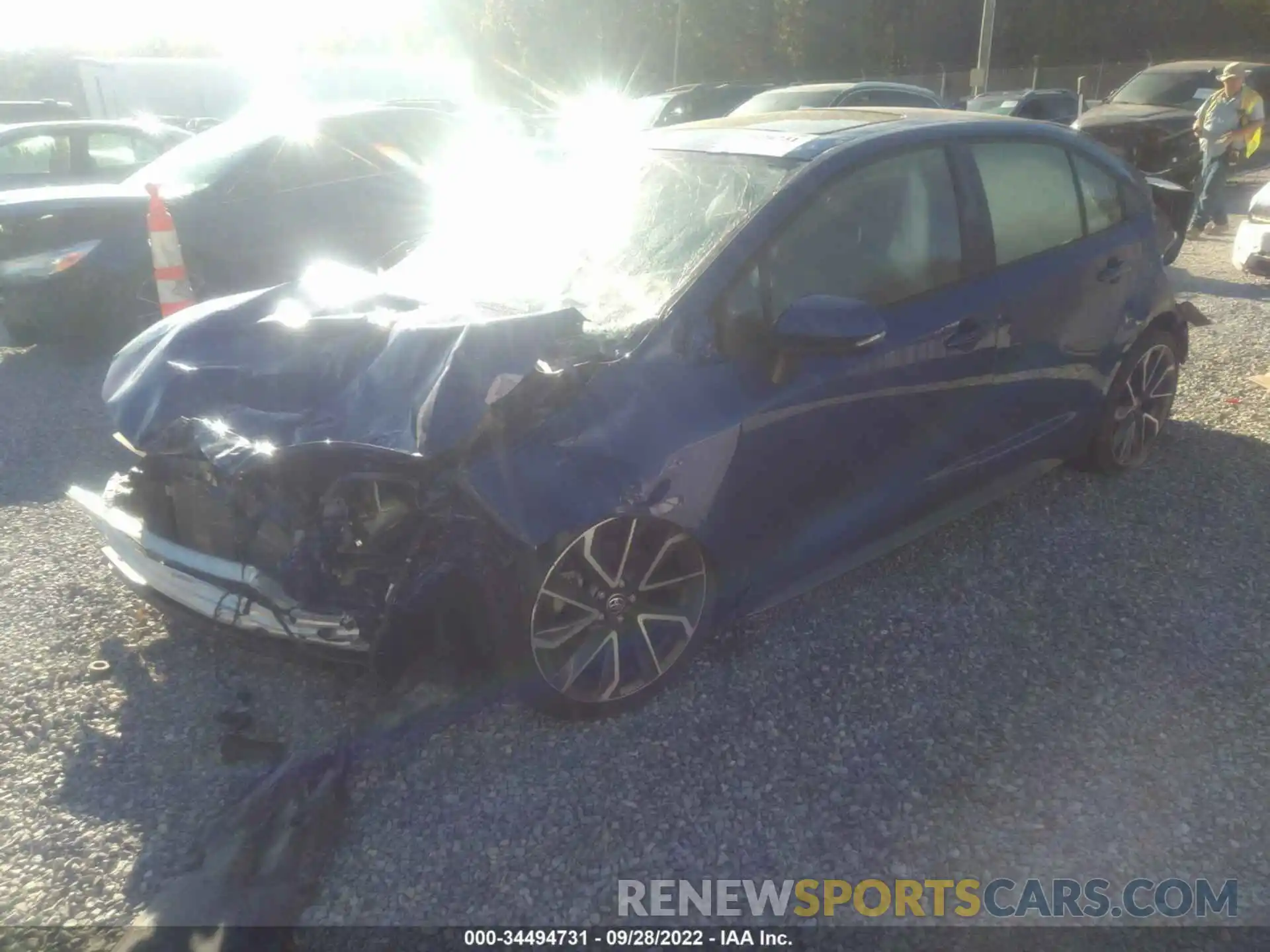 2 Photograph of a damaged car JTDP4MCE2MJ057978 TOYOTA COROLLA 2021