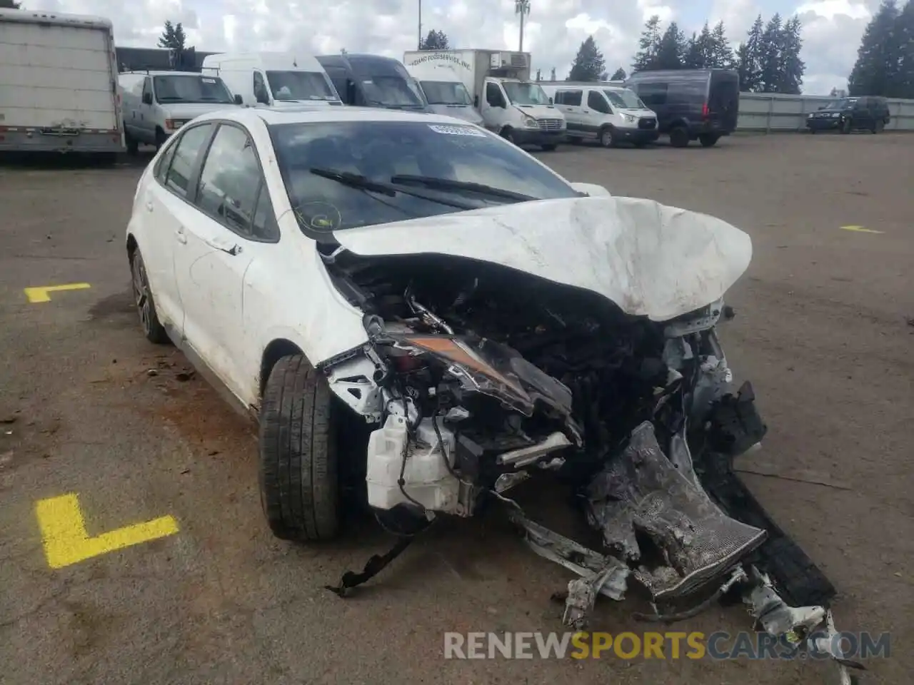 1 Photograph of a damaged car JTDP4MCE2MJ075252 TOYOTA COROLLA 2021