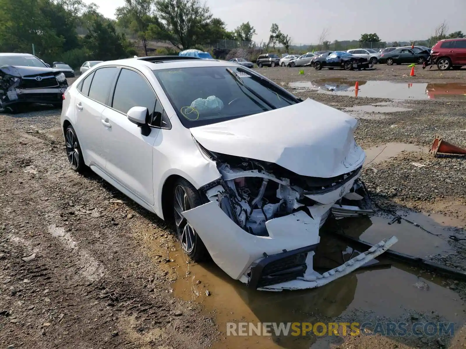 1 Photograph of a damaged car JTDP4MCE3MJ054054 TOYOTA COROLLA 2021