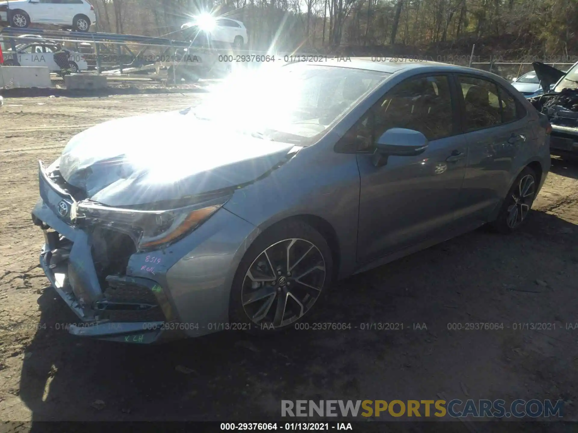 2 Photograph of a damaged car JTDP4MCE3MJ058914 TOYOTA COROLLA 2021