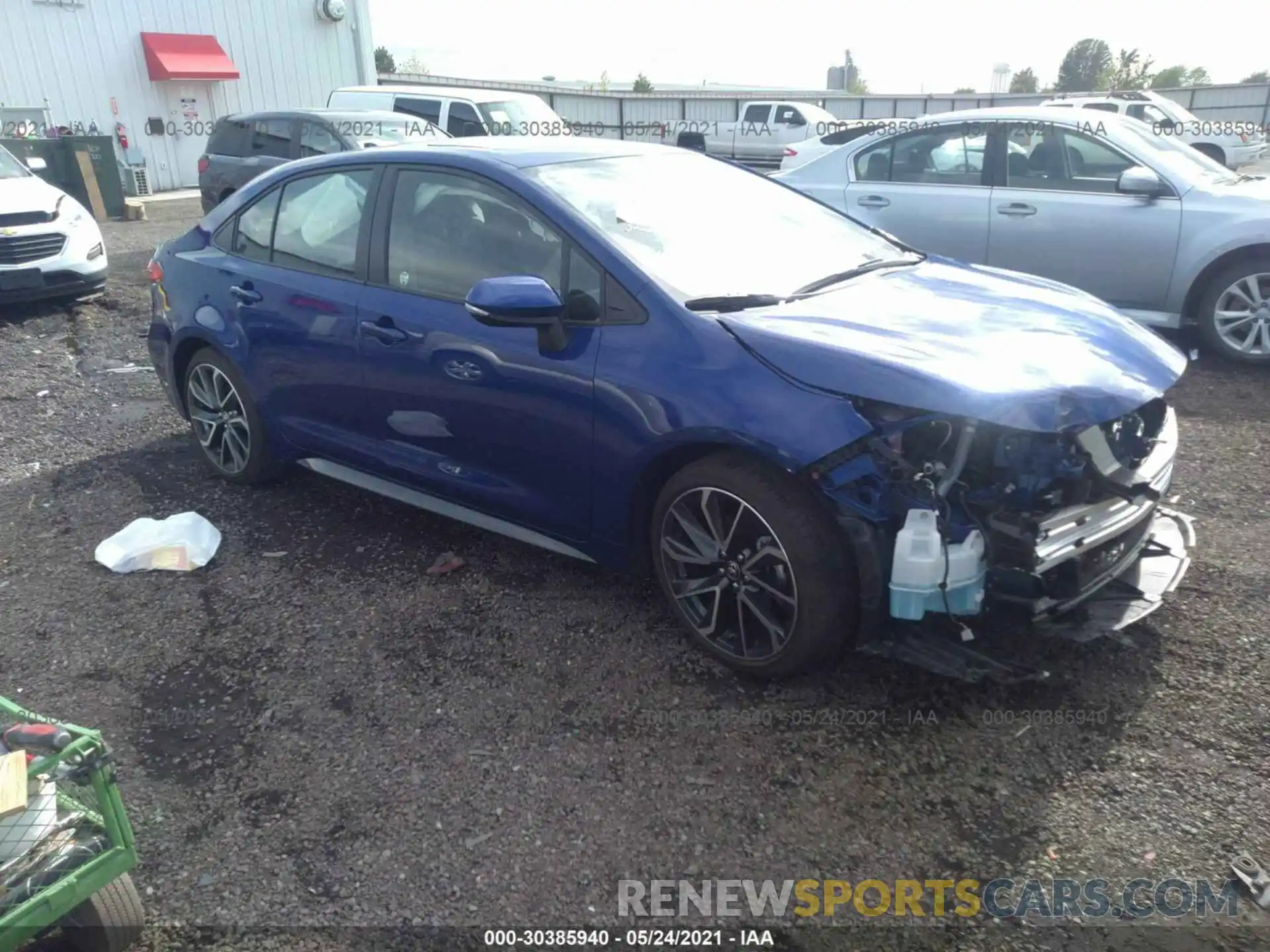 1 Photograph of a damaged car JTDP4MCE3MJ075180 TOYOTA COROLLA 2021