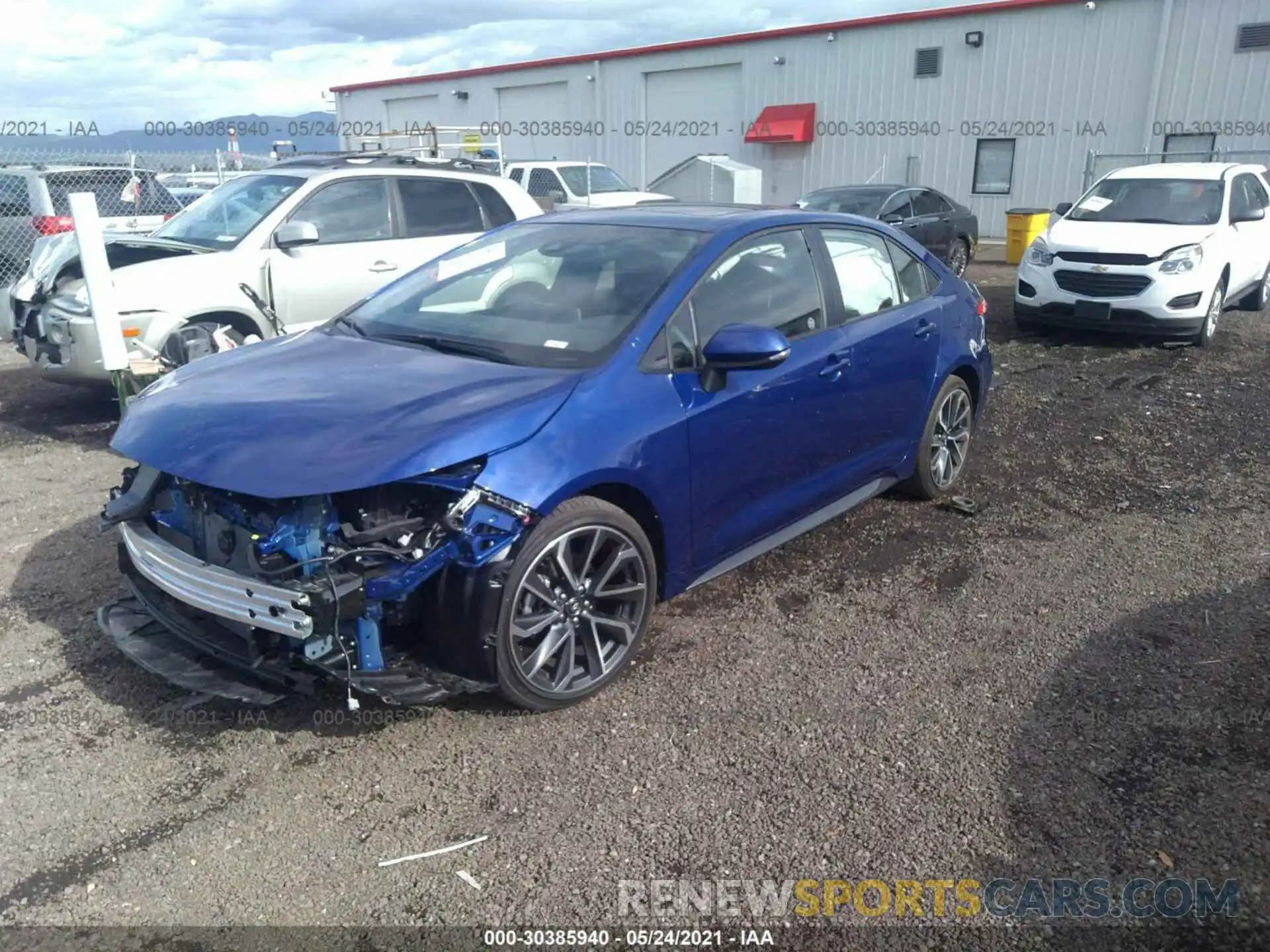 2 Photograph of a damaged car JTDP4MCE3MJ075180 TOYOTA COROLLA 2021