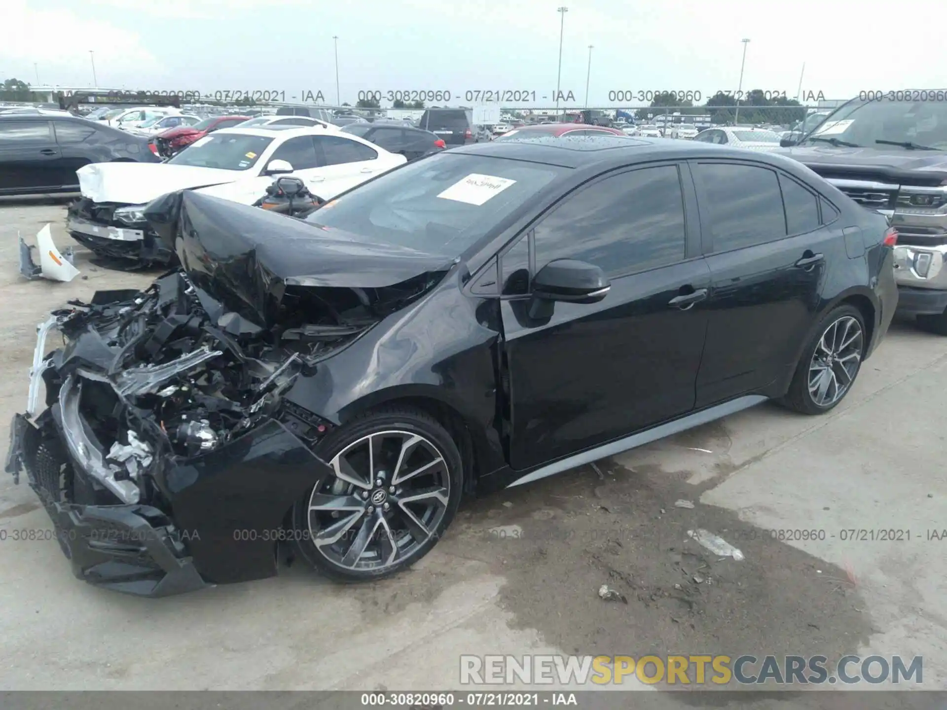 2 Photograph of a damaged car JTDP4MCE4MJ055844 TOYOTA COROLLA 2021