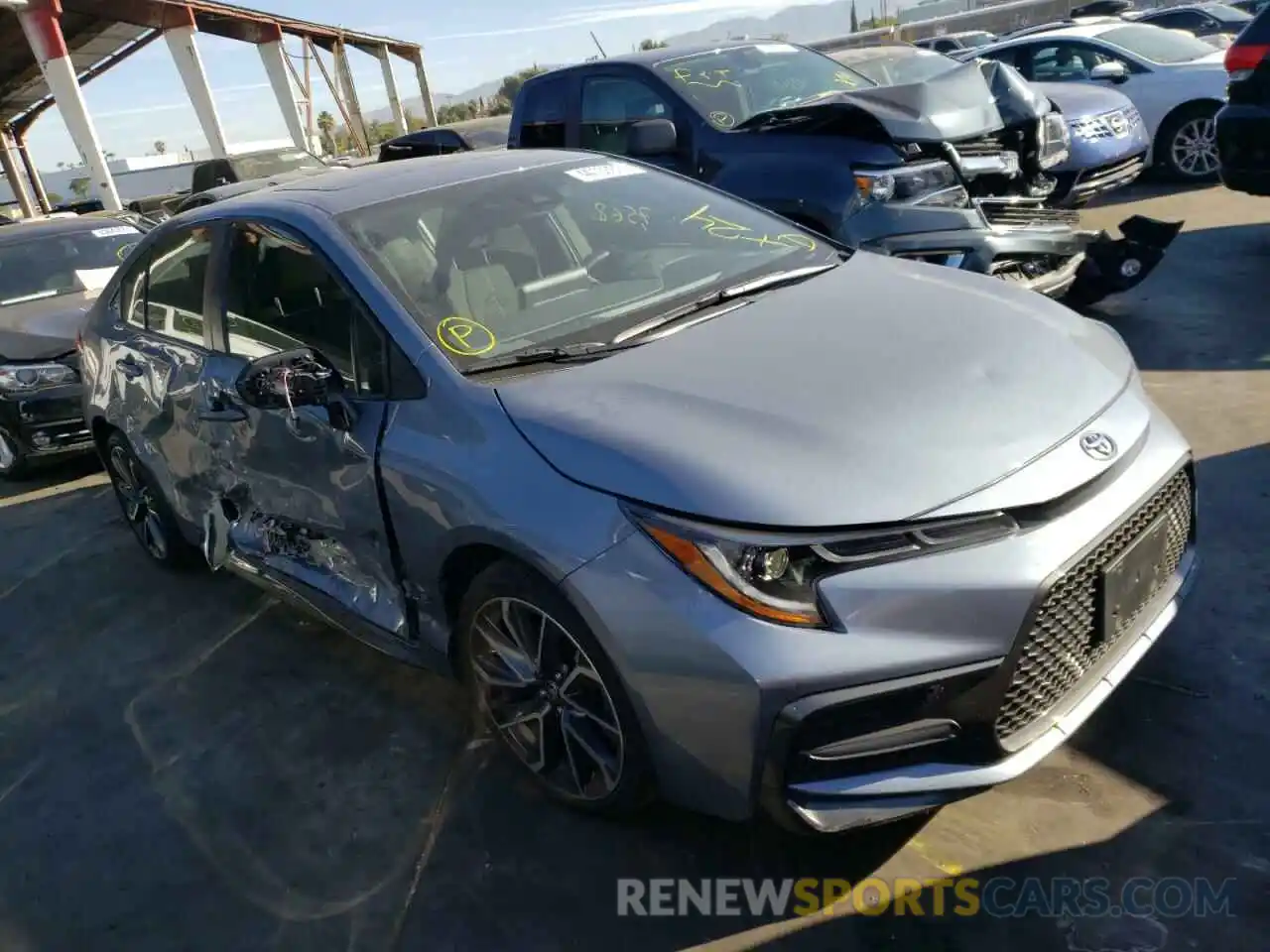 1 Photograph of a damaged car JTDP4MCE4MJ058856 TOYOTA COROLLA 2021