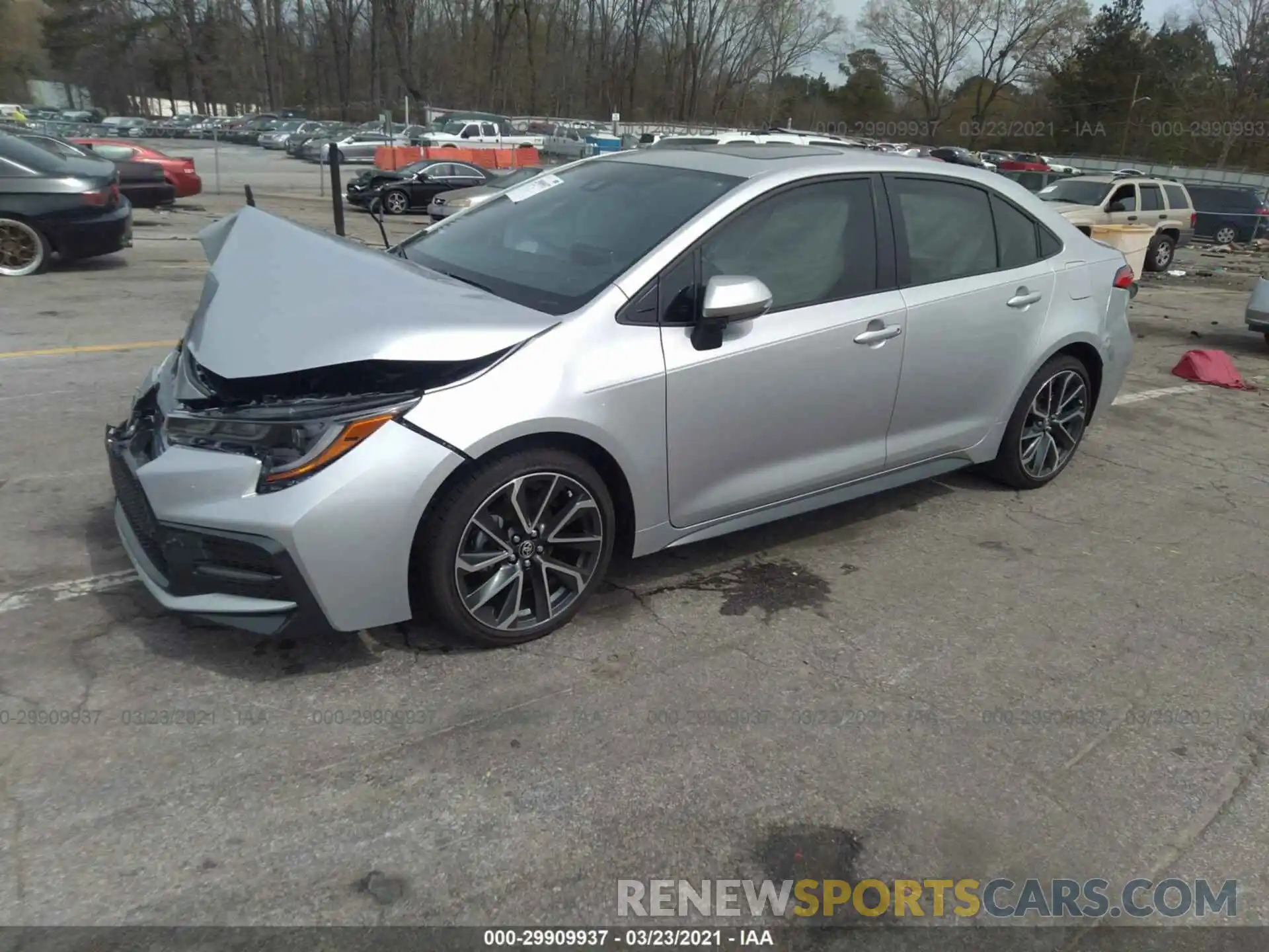 2 Photograph of a damaged car JTDP4MCE4MJ067668 TOYOTA COROLLA 2021