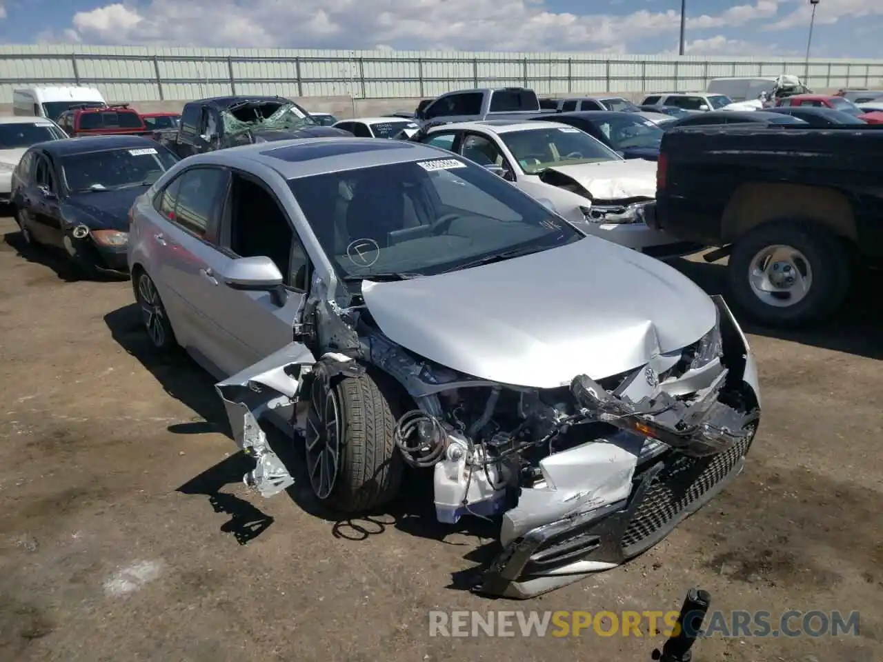 1 Photograph of a damaged car JTDP4MCE4MJ075687 TOYOTA COROLLA 2021