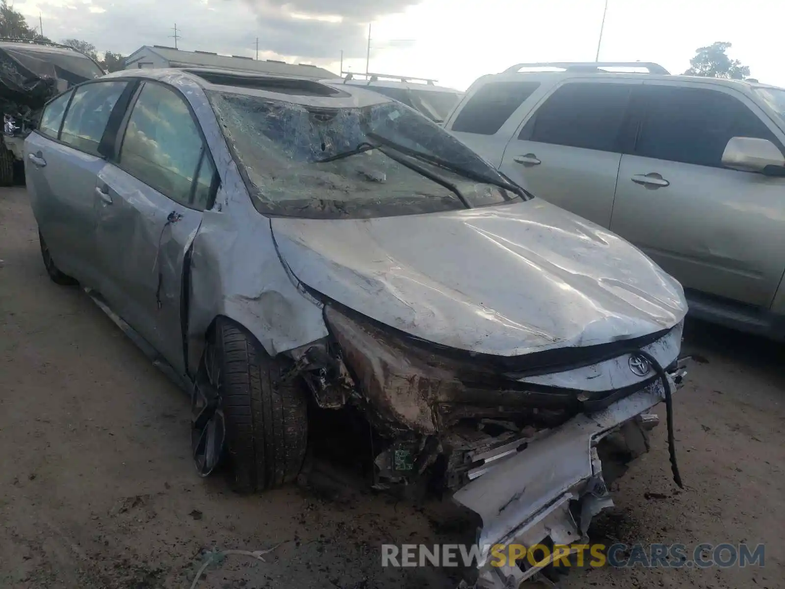 1 Photograph of a damaged car JTDP4MCE5MJ055108 TOYOTA COROLLA 2021