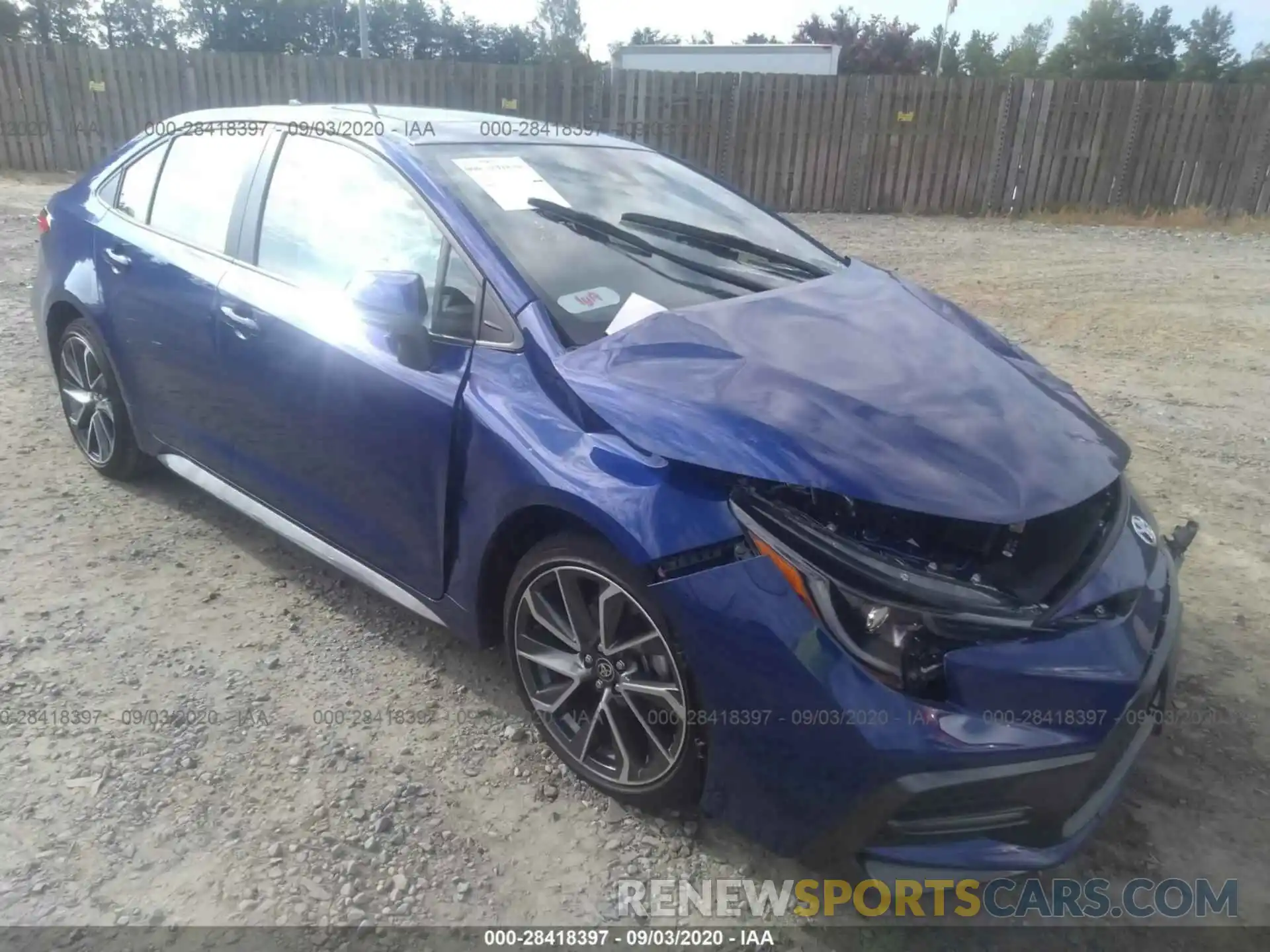 1 Photograph of a damaged car JTDP4MCE6MJ054064 TOYOTA COROLLA 2021