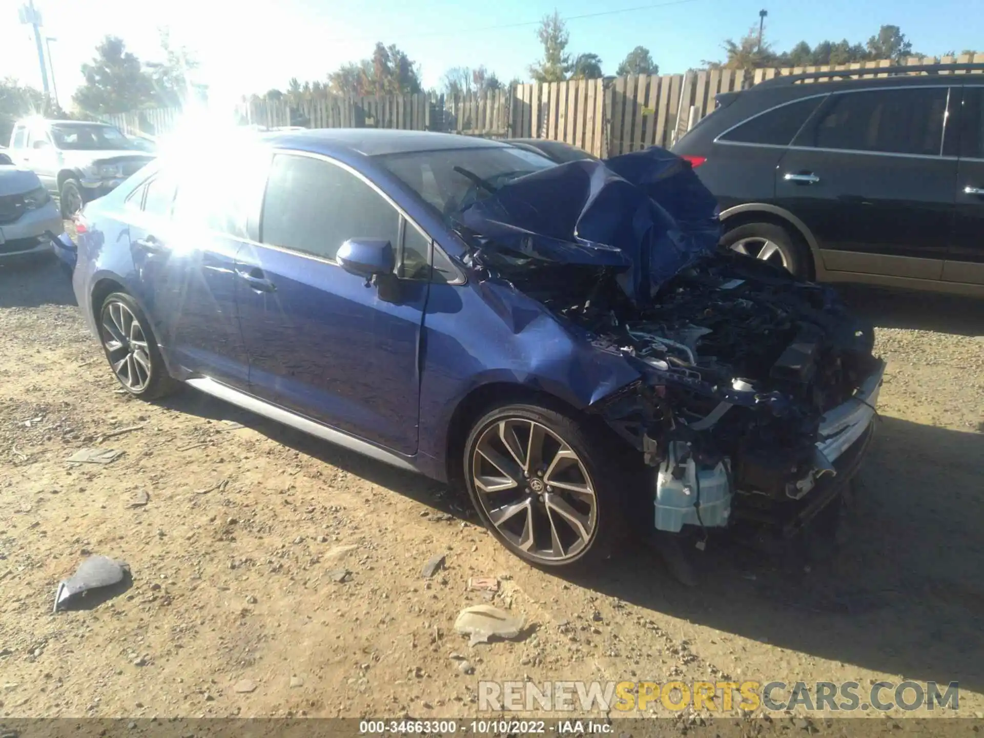 1 Photograph of a damaged car JTDP4MCE6MJ055053 TOYOTA COROLLA 2021