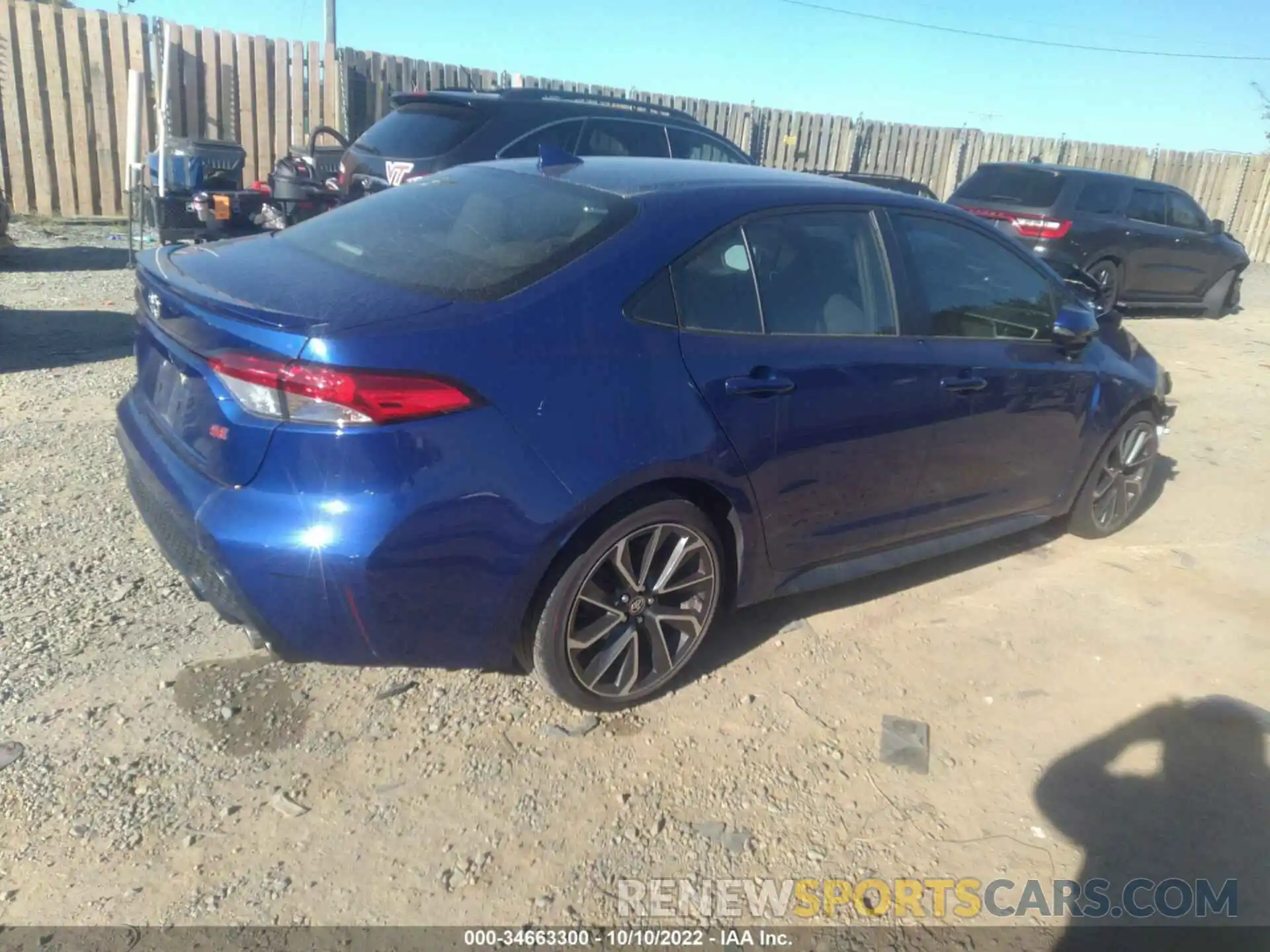 4 Photograph of a damaged car JTDP4MCE6MJ055053 TOYOTA COROLLA 2021