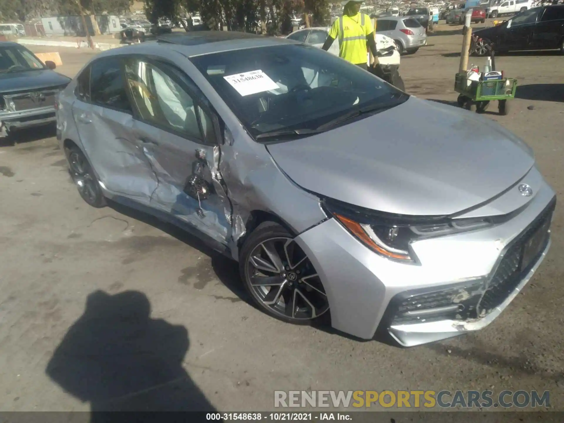 1 Photograph of a damaged car JTDP4MCE6MJ069115 TOYOTA COROLLA 2021