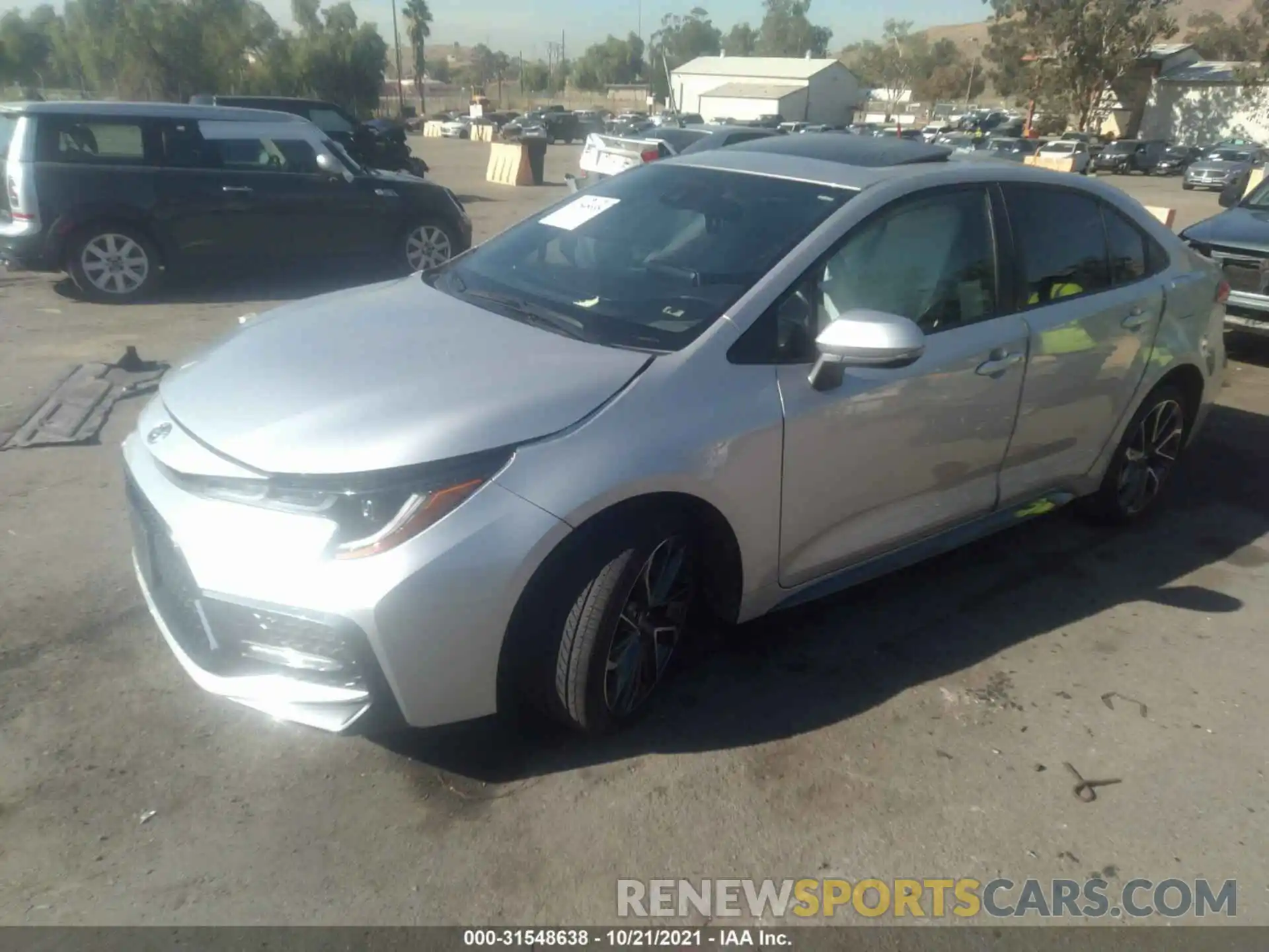 2 Photograph of a damaged car JTDP4MCE6MJ069115 TOYOTA COROLLA 2021