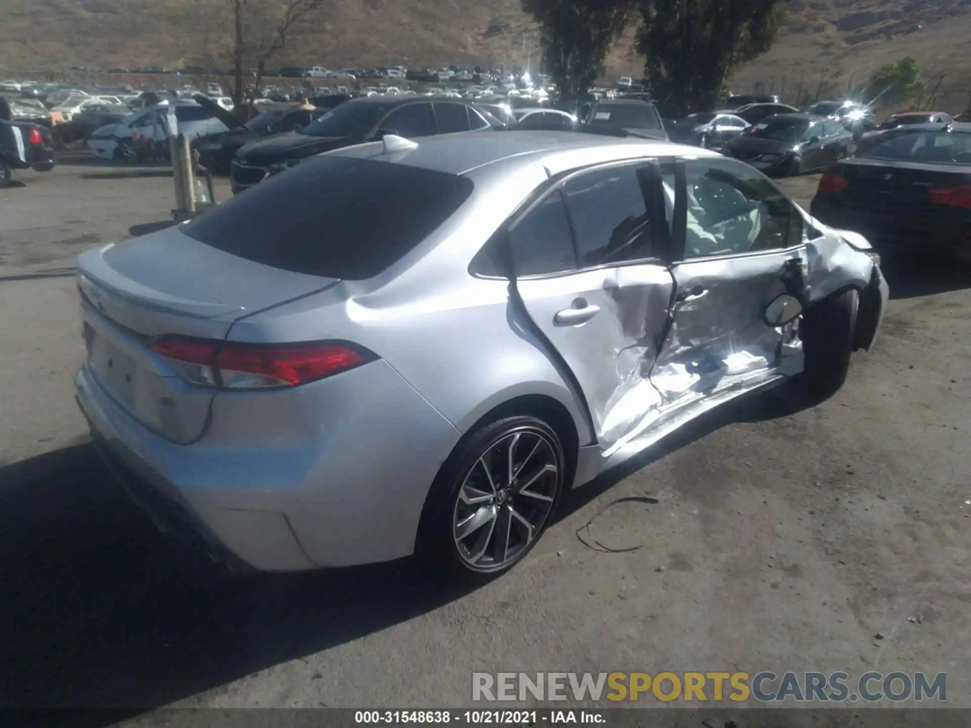 4 Photograph of a damaged car JTDP4MCE6MJ069115 TOYOTA COROLLA 2021