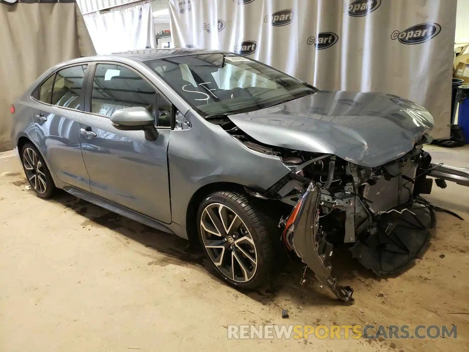 1 Photograph of a damaged car JTDP4MCE6MJ070457 TOYOTA COROLLA 2021