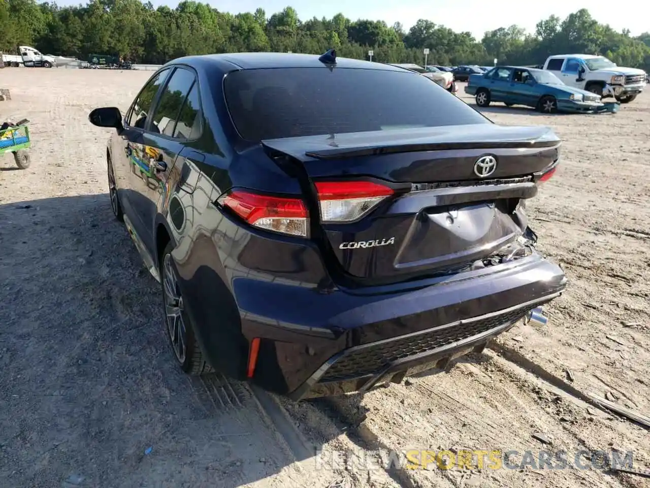 3 Photograph of a damaged car JTDP4MCE7MJ054669 TOYOTA COROLLA 2021