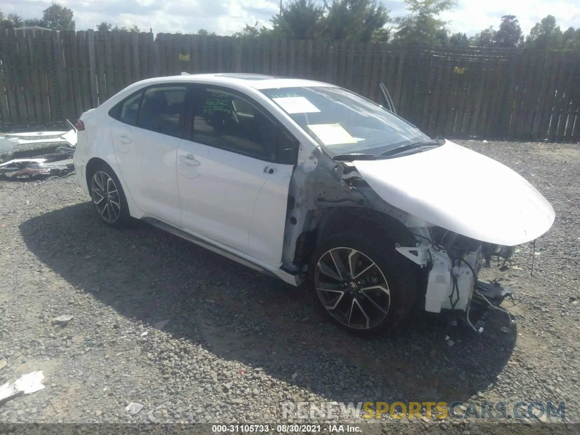 1 Photograph of a damaged car JTDP4MCE7MJ057264 TOYOTA COROLLA 2021