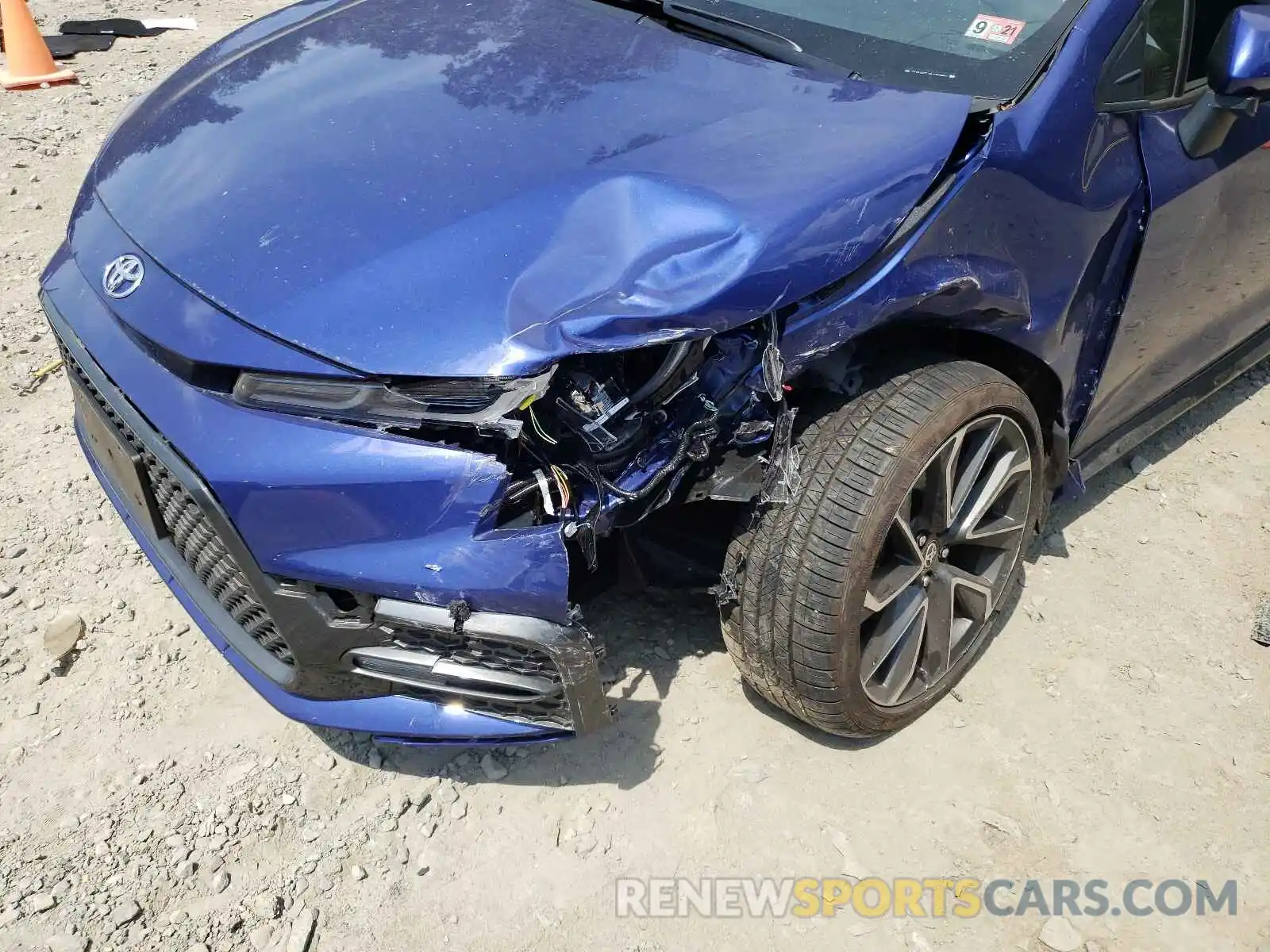 9 Photograph of a damaged car JTDP4MCE7MJ058981 TOYOTA COROLLA 2021