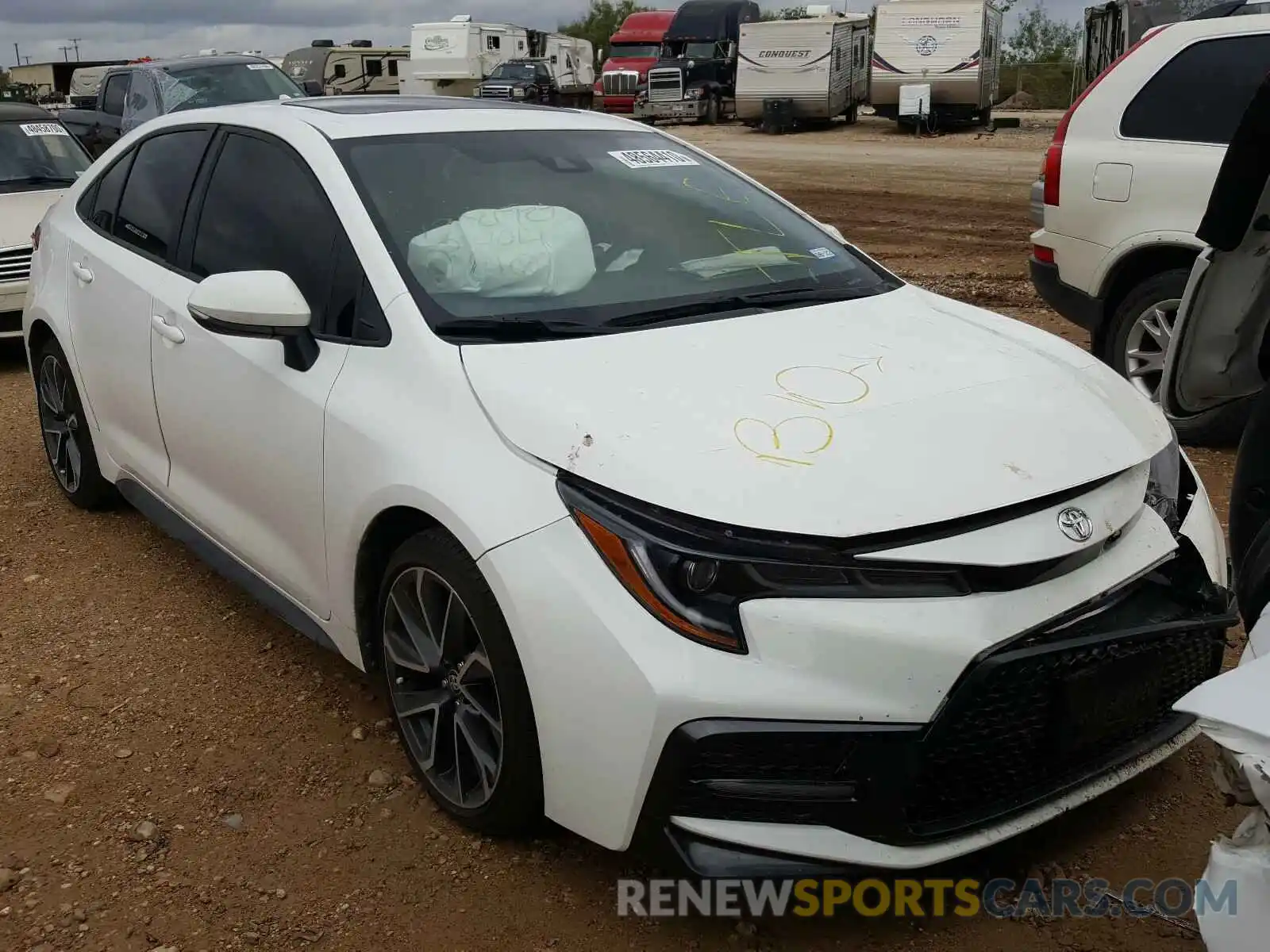 1 Photograph of a damaged car JTDP4MCE8MJ054017 TOYOTA COROLLA 2021