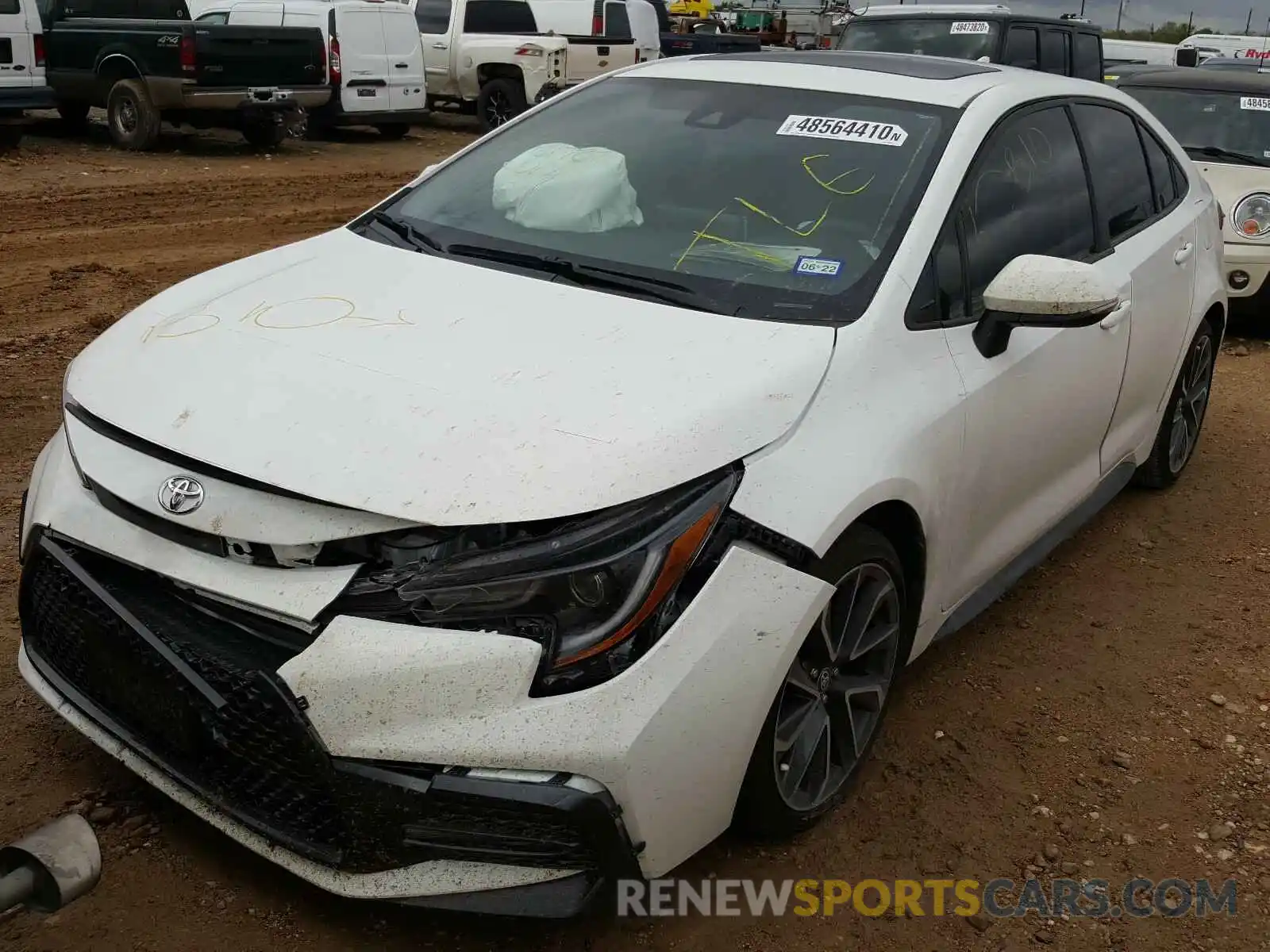 2 Photograph of a damaged car JTDP4MCE8MJ054017 TOYOTA COROLLA 2021