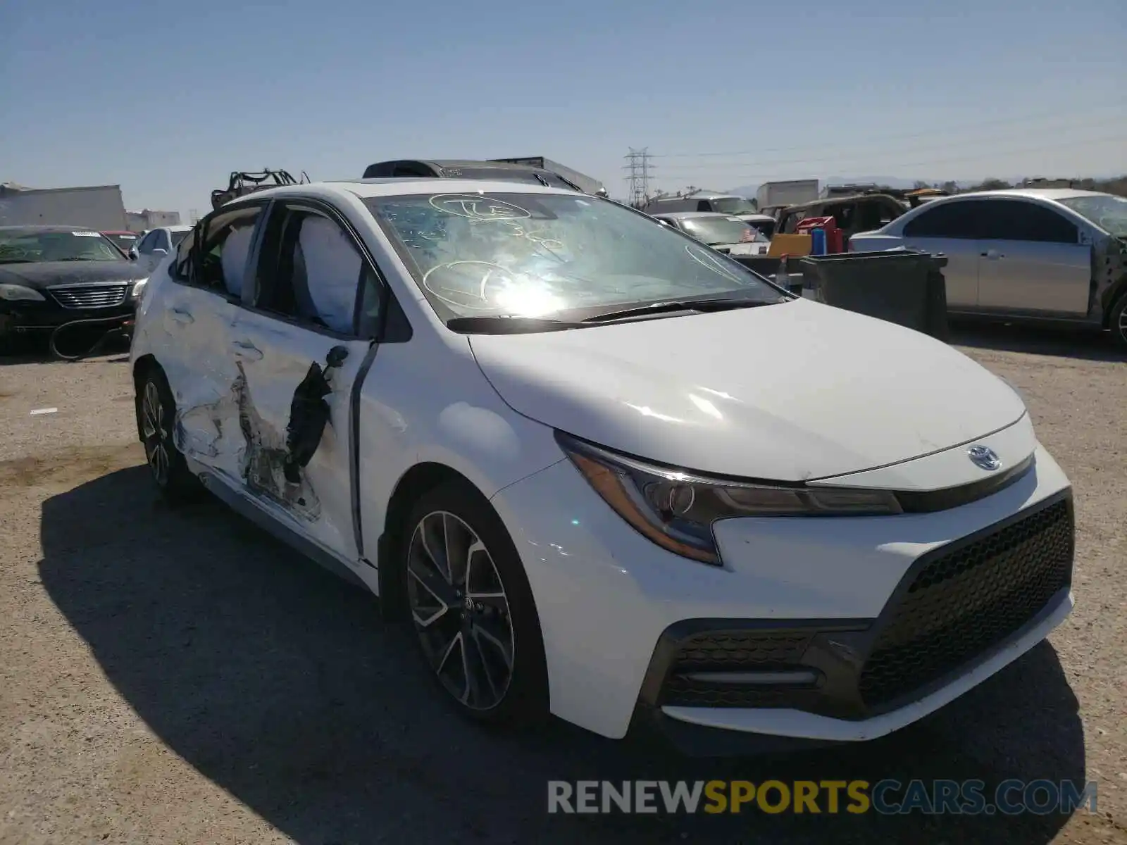 1 Photograph of a damaged car JTDP4MCE8MJ054051 TOYOTA COROLLA 2021