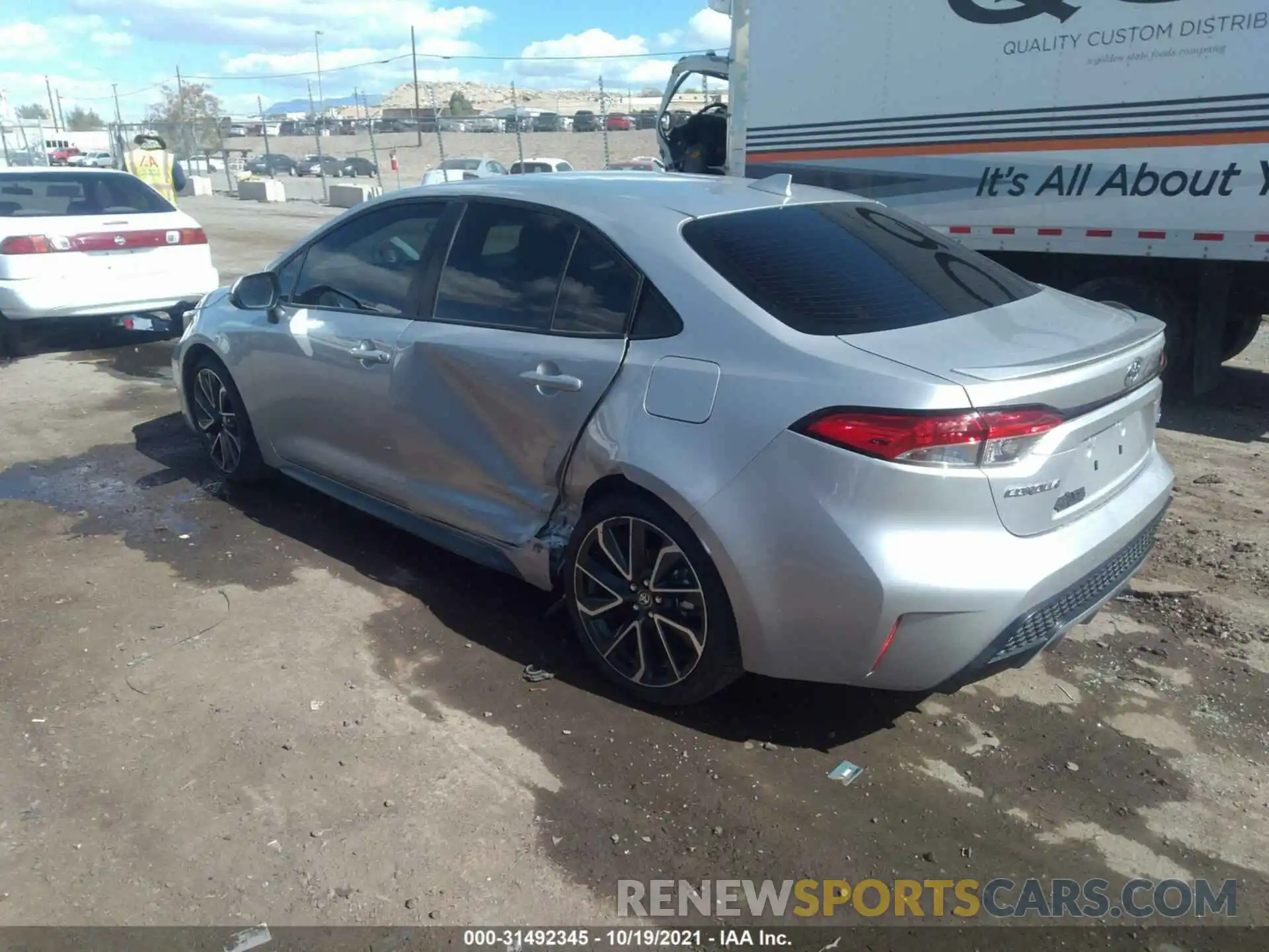 3 Photograph of a damaged car JTDP4MCE8MJ067396 TOYOTA COROLLA 2021