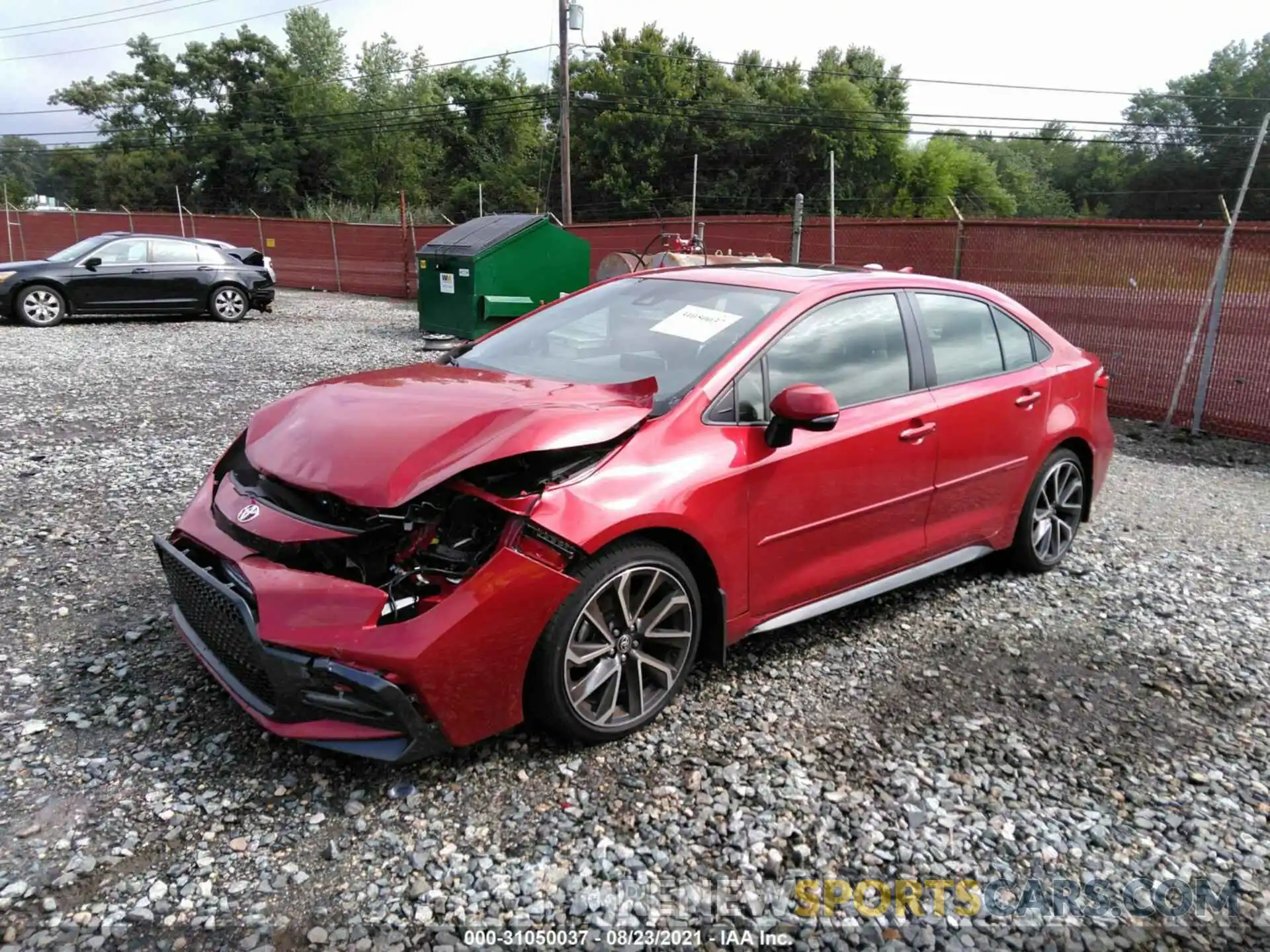 2 Photograph of a damaged car JTDP4MCE8MJ074896 TOYOTA COROLLA 2021